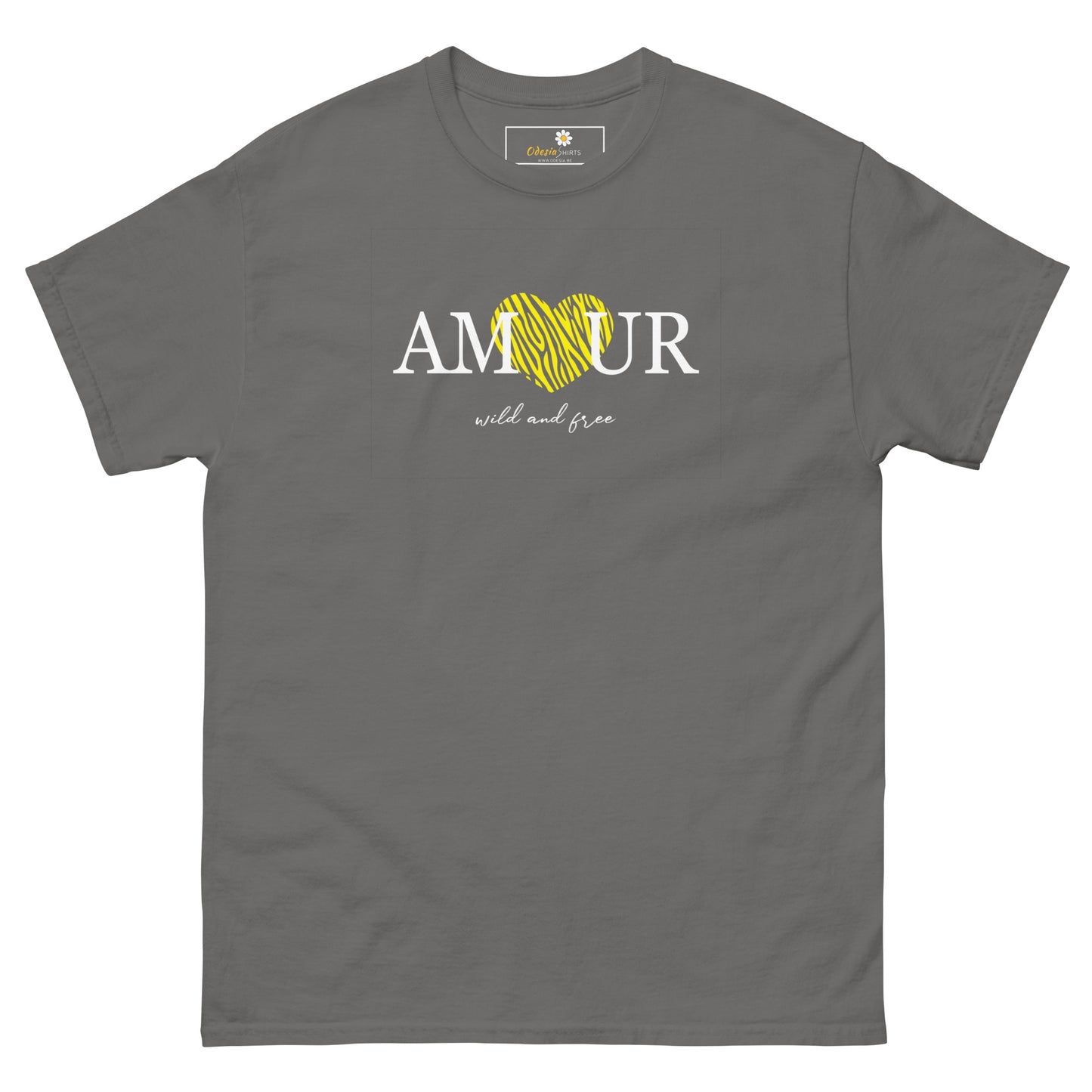 T-shirt classique homme - TEXT AMOUR WILD AND FREE - GRAND