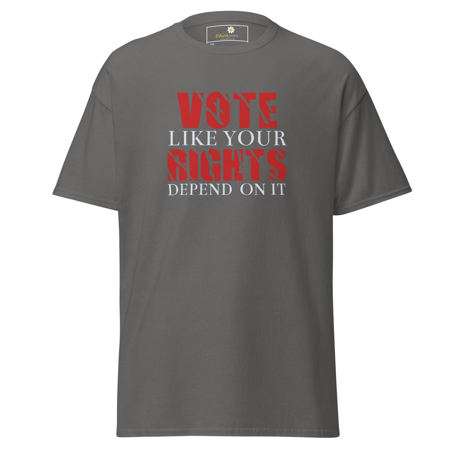 T-shirt classique pour homme - TEXTE VOTE J'AIME BIEN COMPTEZ SUR ELLE - GRAND