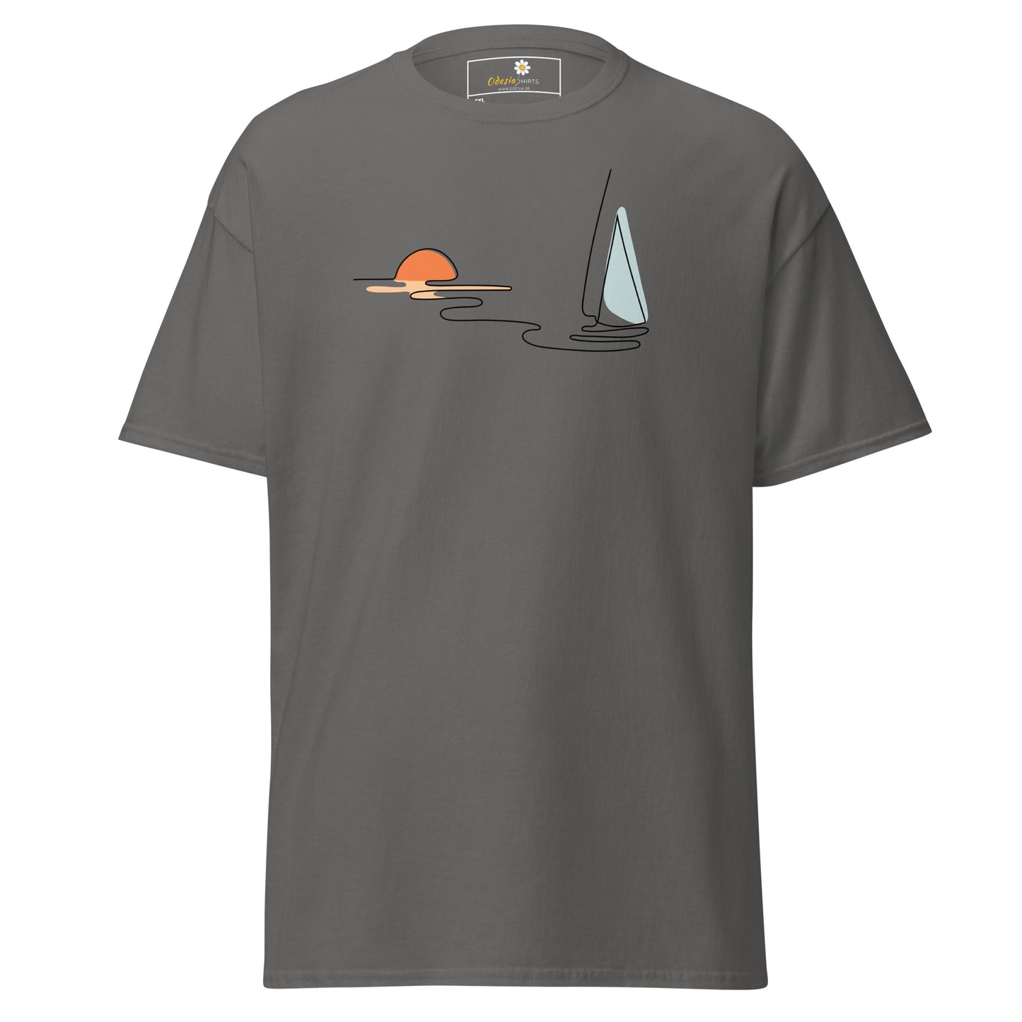 T-shirts classiques pour hommes - NATURE LINE SUNSE5T BOAT - BIG