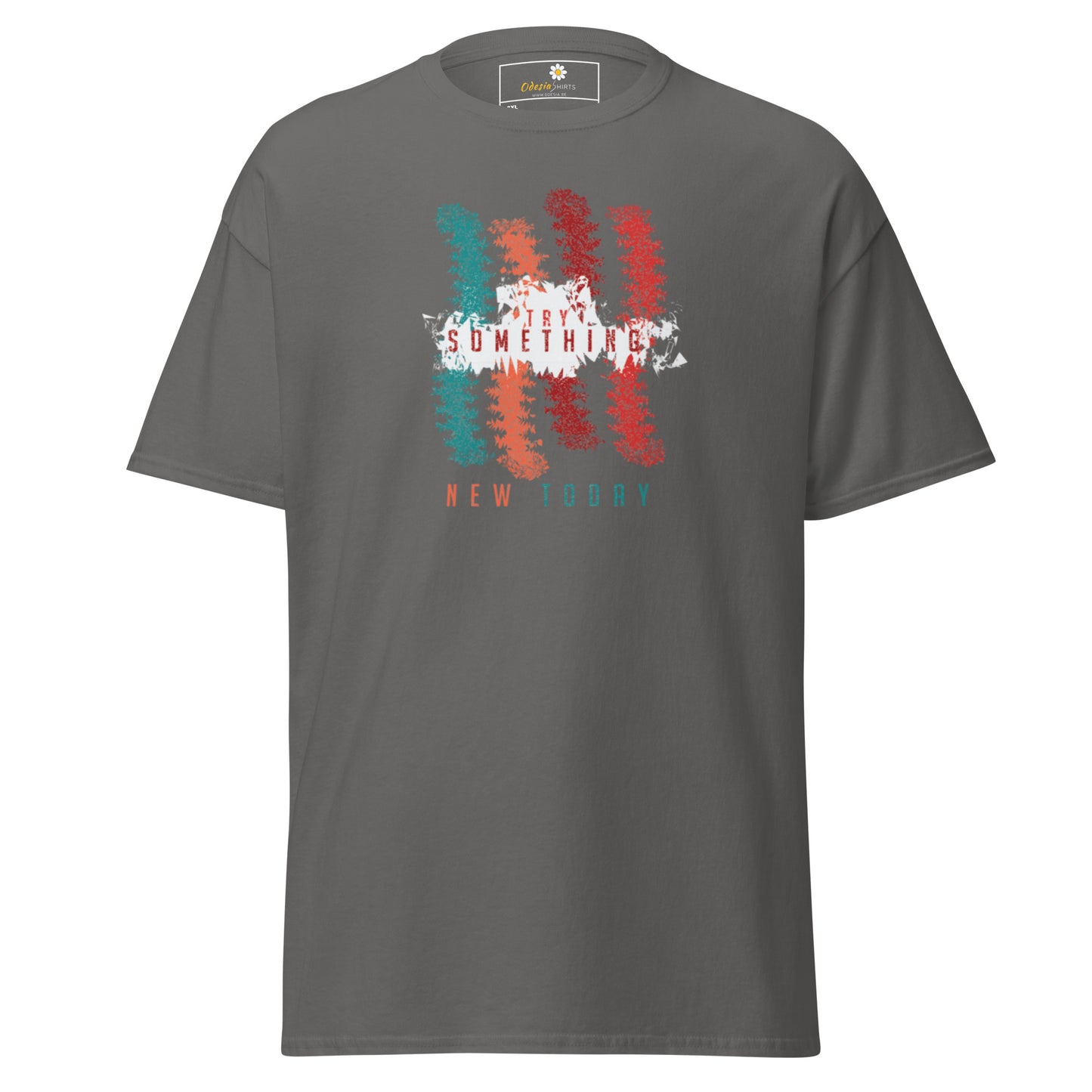 T-shirt classique unisexe - Lignes de couleurs abstraites - Grand