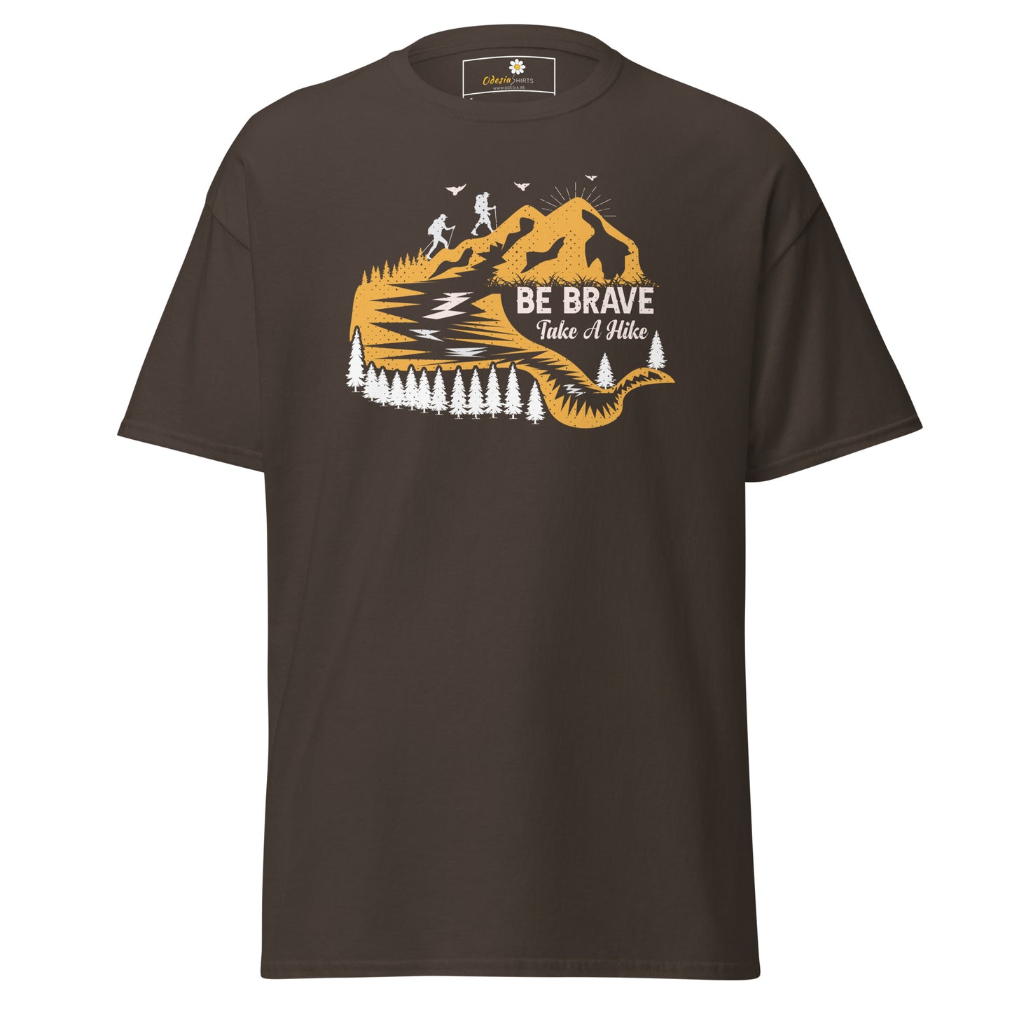 Unisex classic t-shirt - ADVENTURE BE BRAVE WANDER - REGULAR