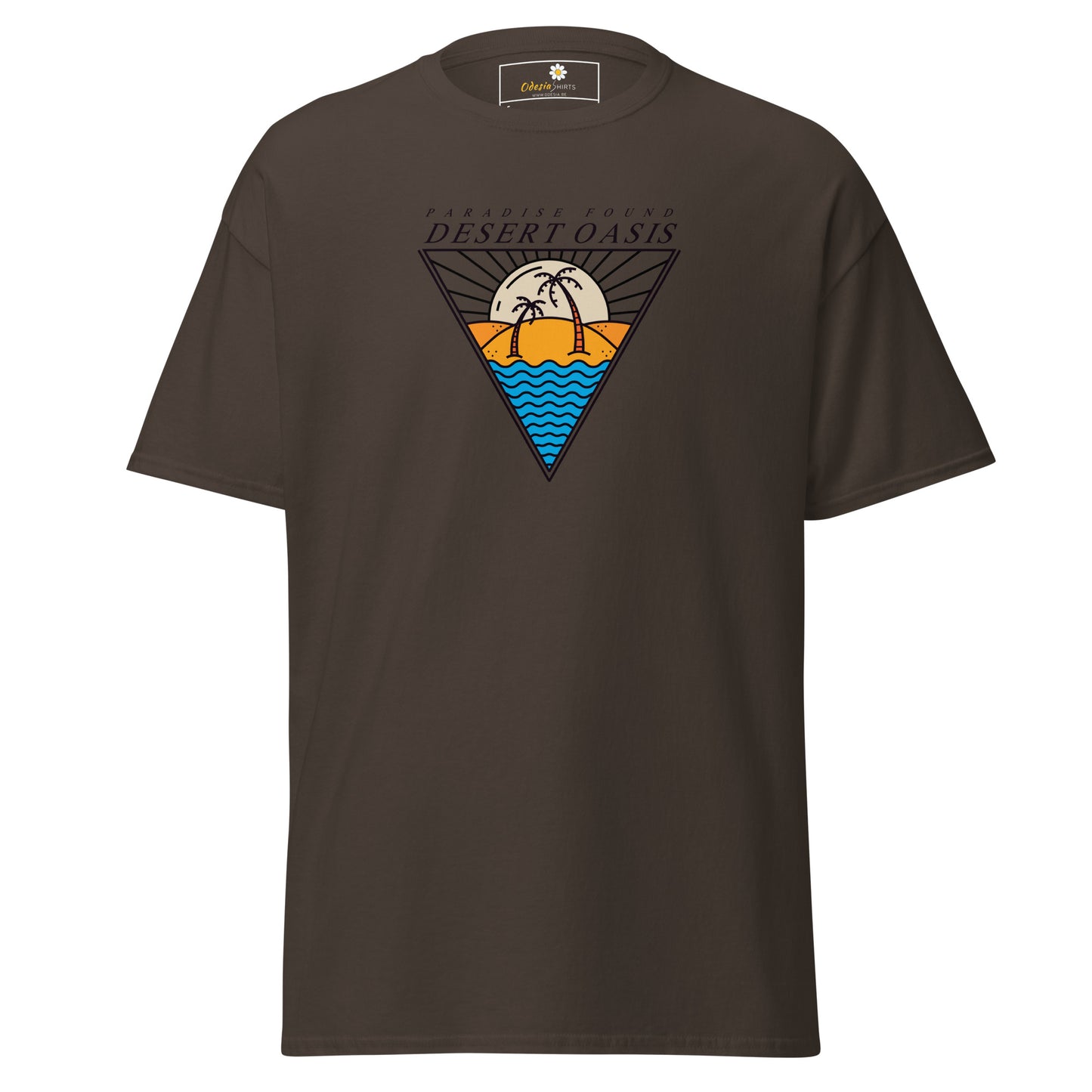 Heren klassiek t-shirt - SUMMER DESERT OASIS - REGULAR