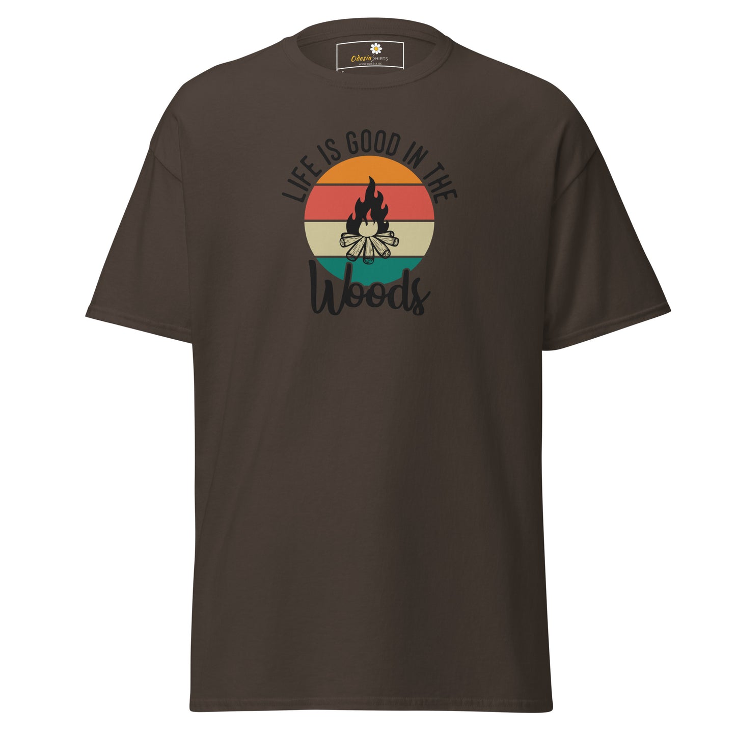 Unisex classic t-shirt - ADVENTURE LIFE GOOD IN WOODS - REGULAR
