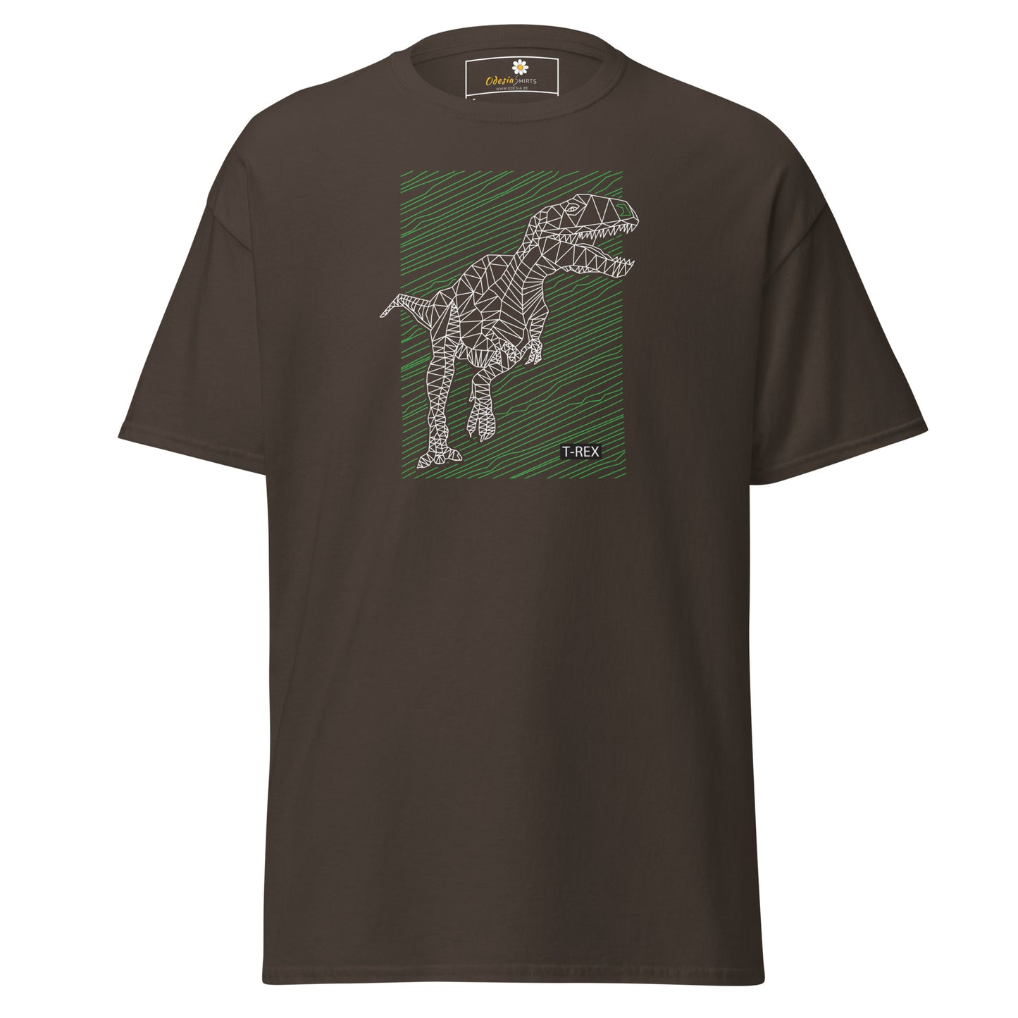 Heren klassiek t-shirt - WILD LIFE TREX DINOSAURUS - REGULAR