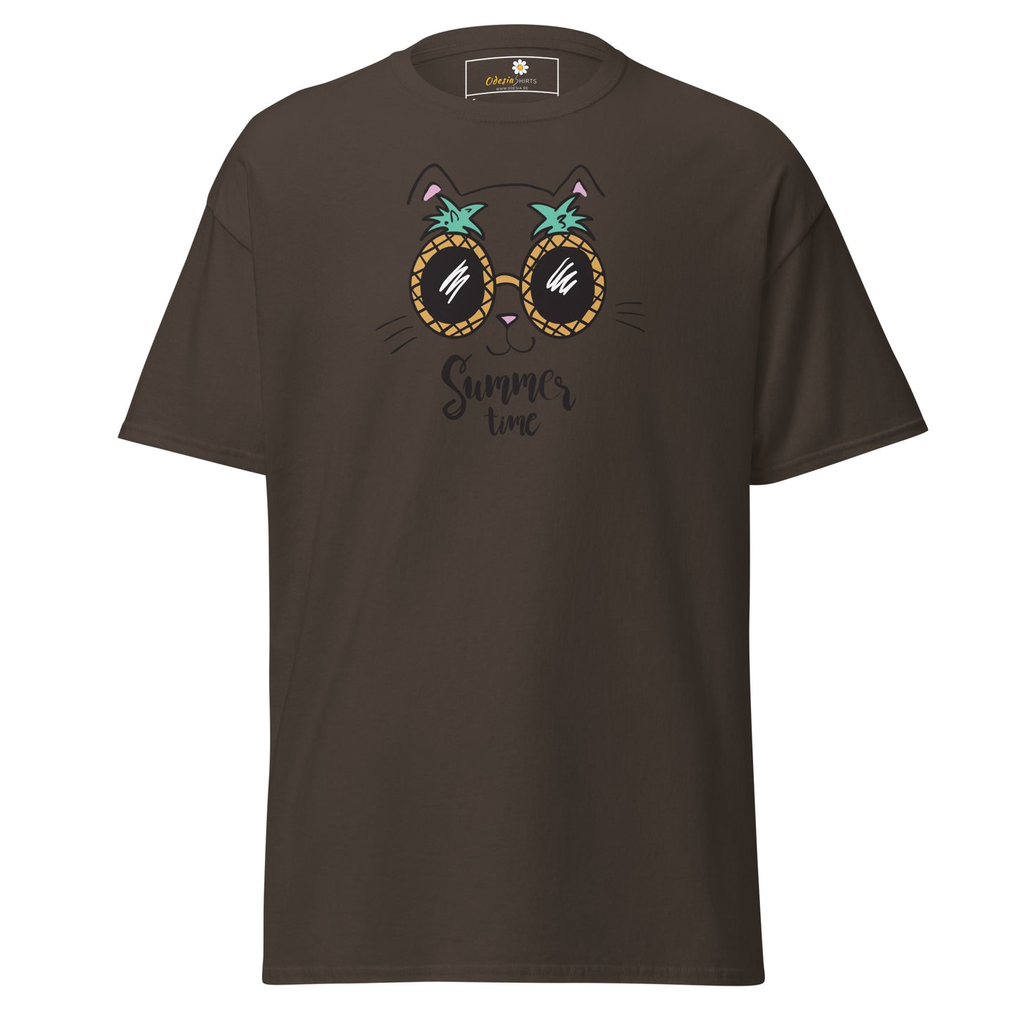 T-shirt classique unisexe - ANIMAUX ANANAS CHAT - RÉGULIER