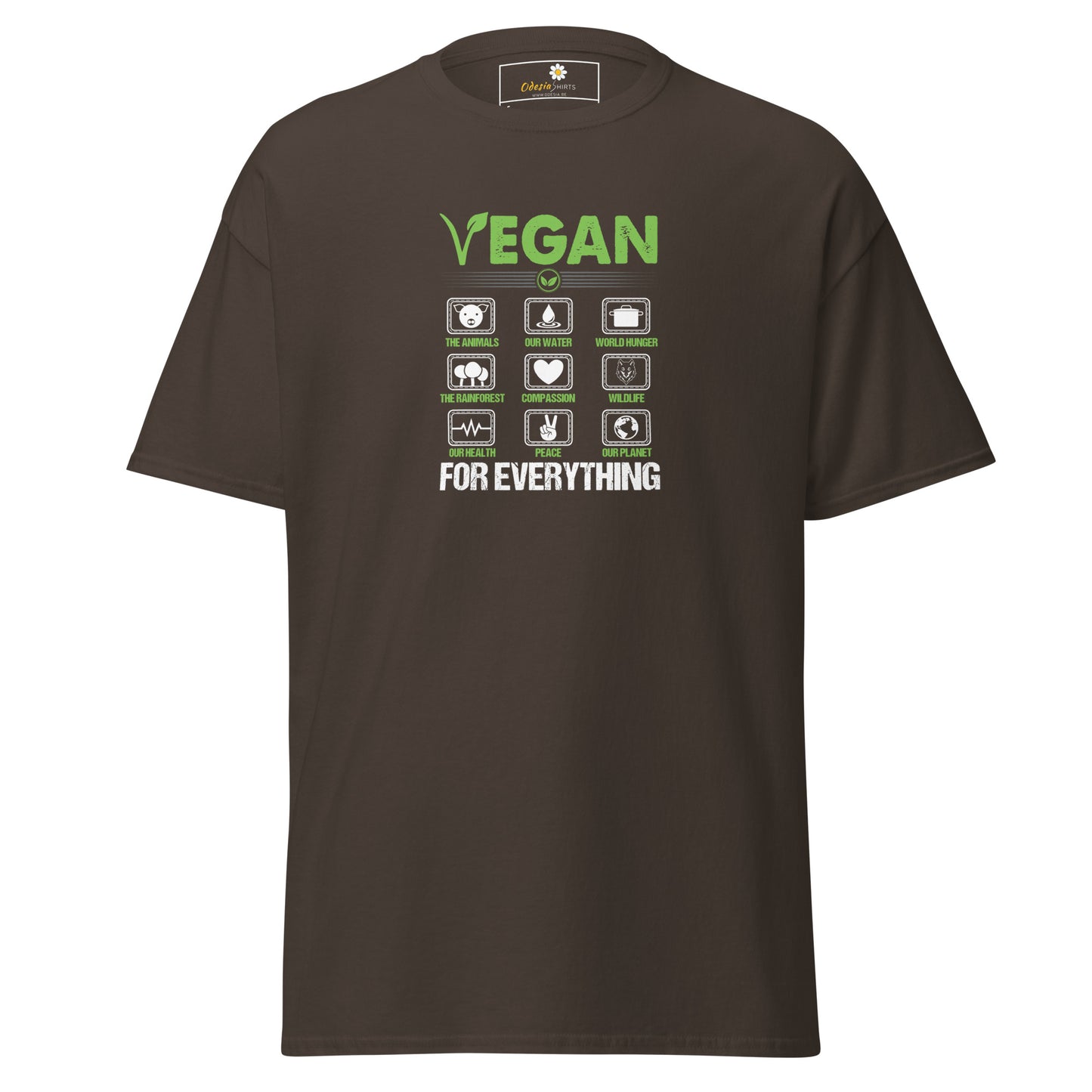 Unisex classic t-shirt - VEGAN FOR EVERYTHING - REGULAR