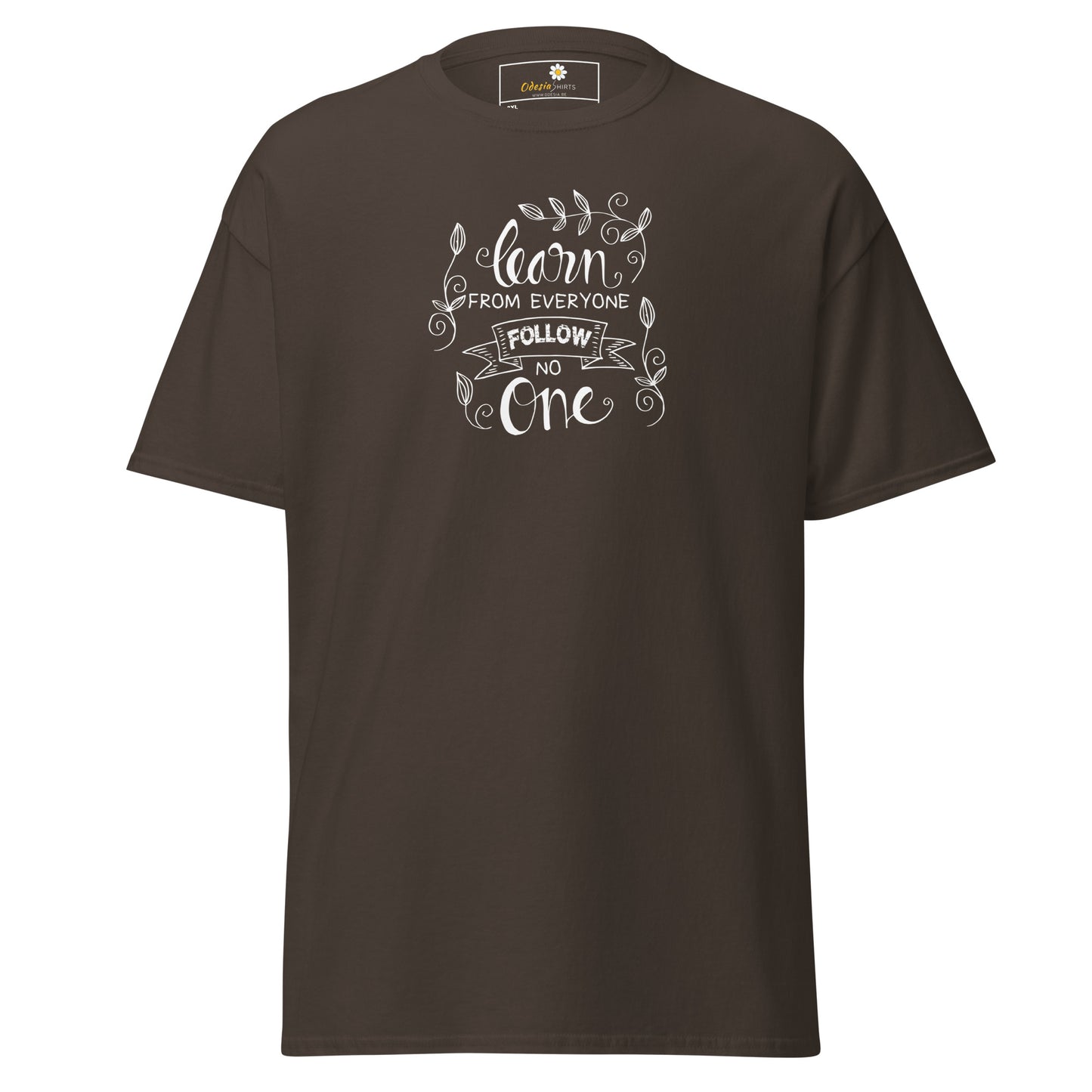 T-shirt classique pour homme - TEXTE APPRENEZ DE TOUS - GRAND