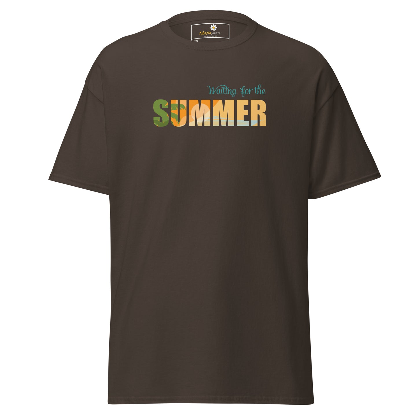 T-shirt classique pour homme - L'ÉTÉ ATTEND - GRAND