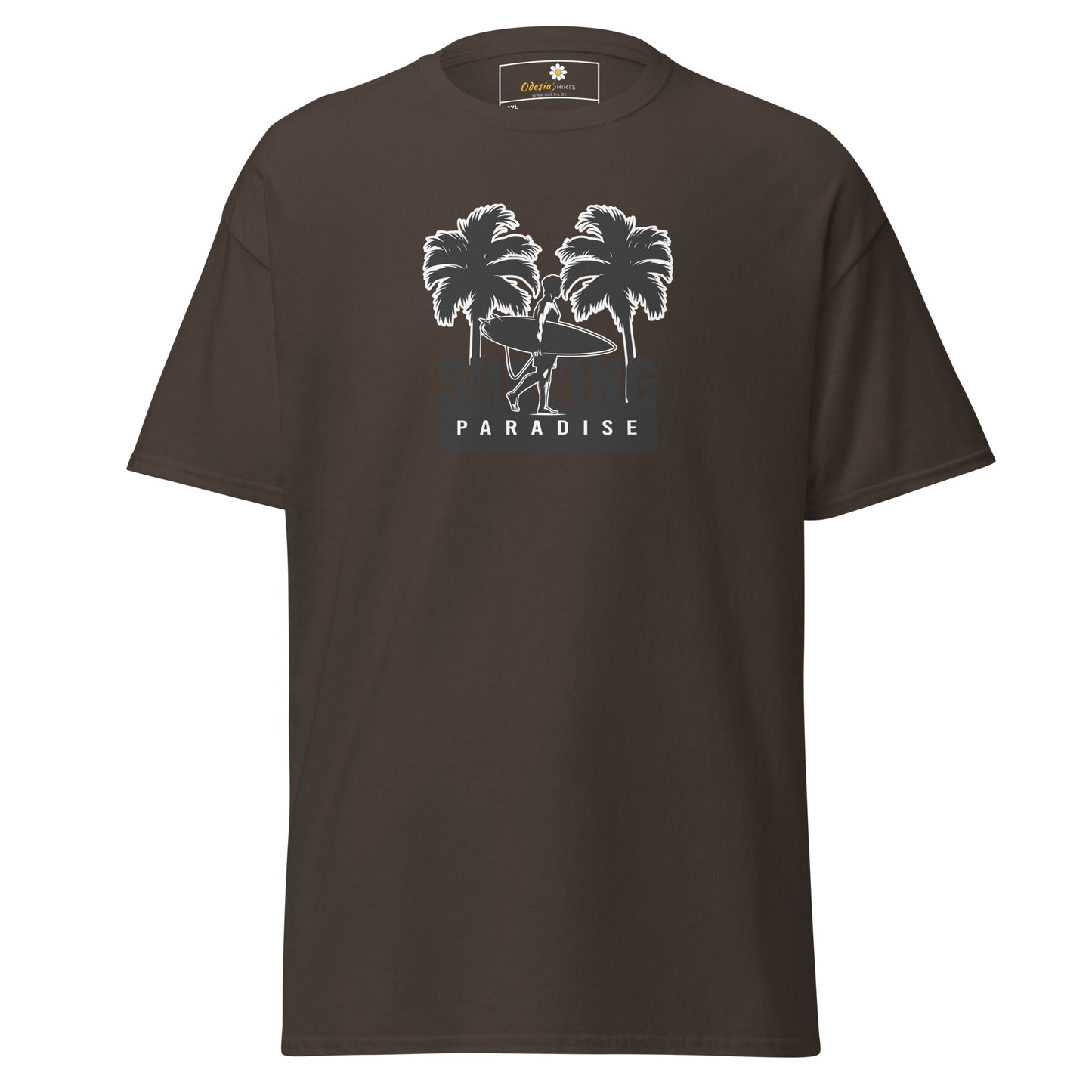T-shirt classique pour homme - SUMMER SURFING TREES - BIG
