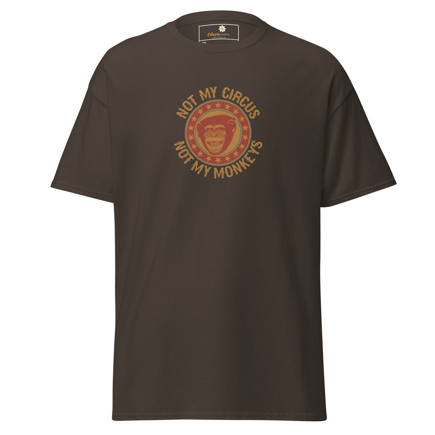 T-shirt classique homme - VINTAGE NOT MY MONKEYS CIRCUS - GRAND