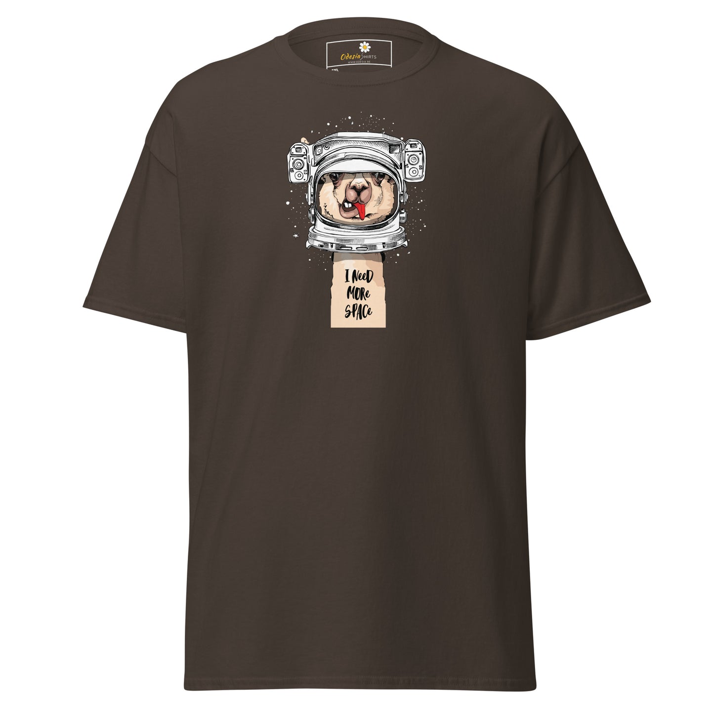 Unisex classic t-shirt - FUN ASTRONAUT LAMA SPACE - BIG