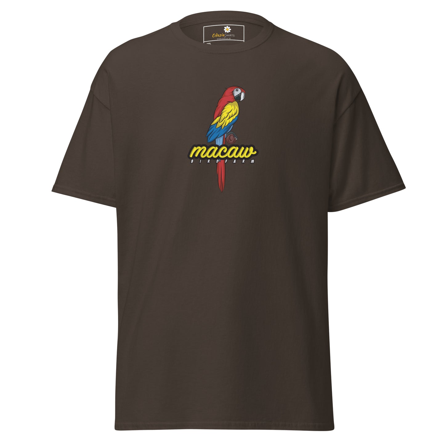 Heren klassiek t-shirt - WILDLIFE MACAW - GROOT