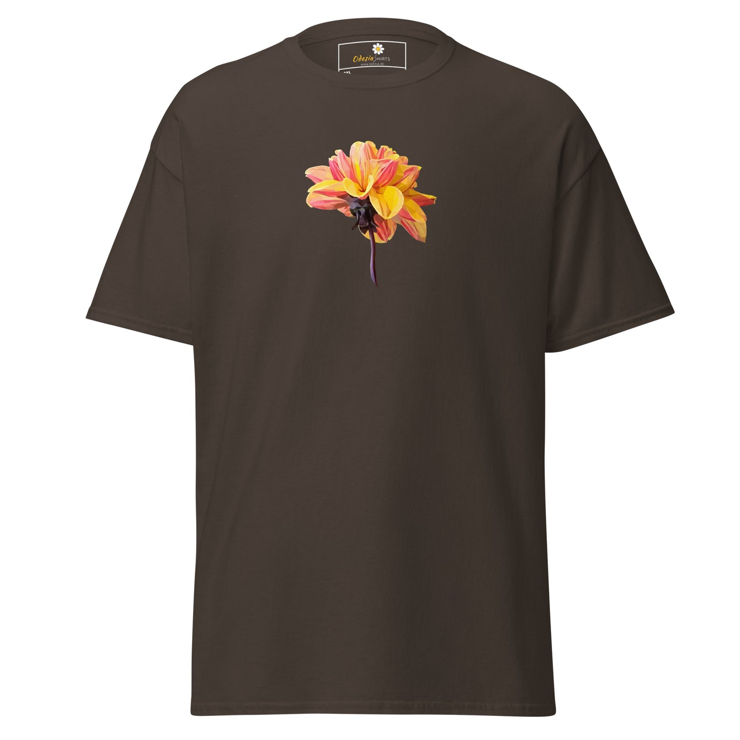 Unisex classic t-shirt - NATURE RED YELLOW FLOWERS - BIG