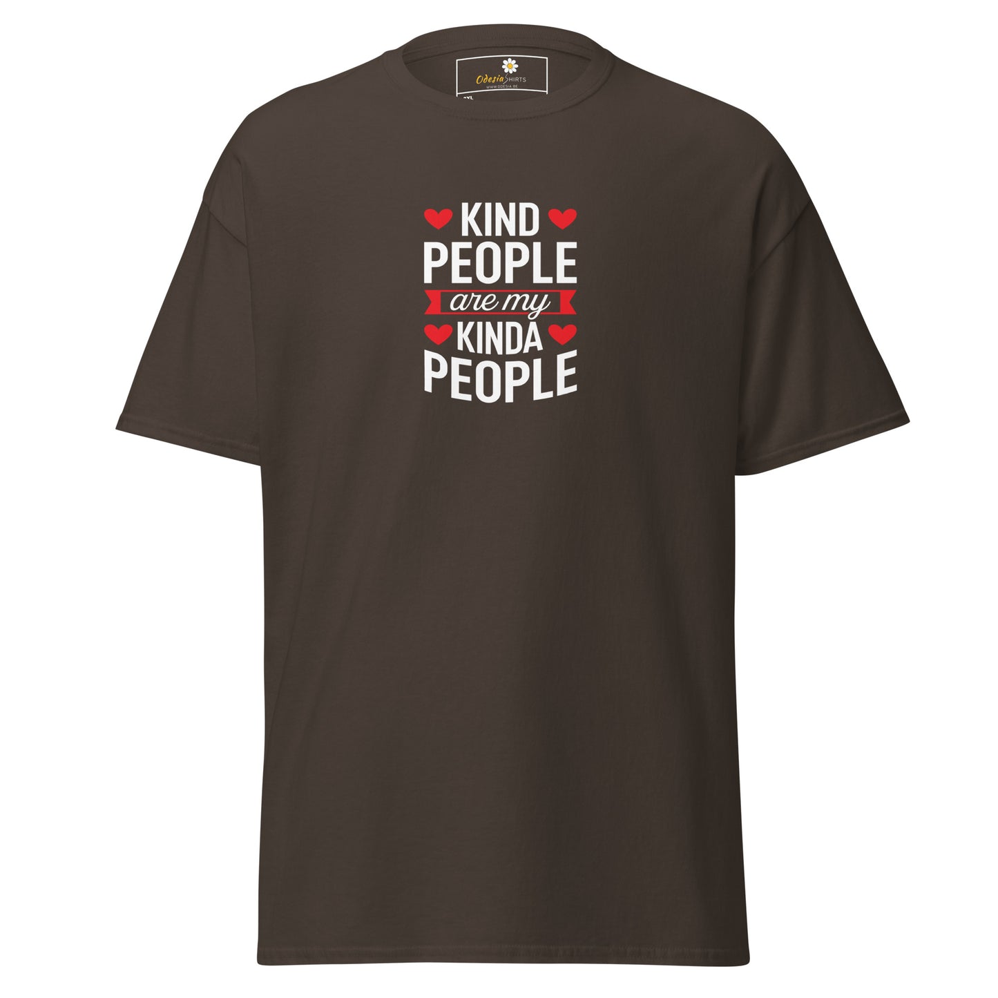 Heren klassiek t-shirt - TEKST AARDIGE MENSEN MIJN - GROOT