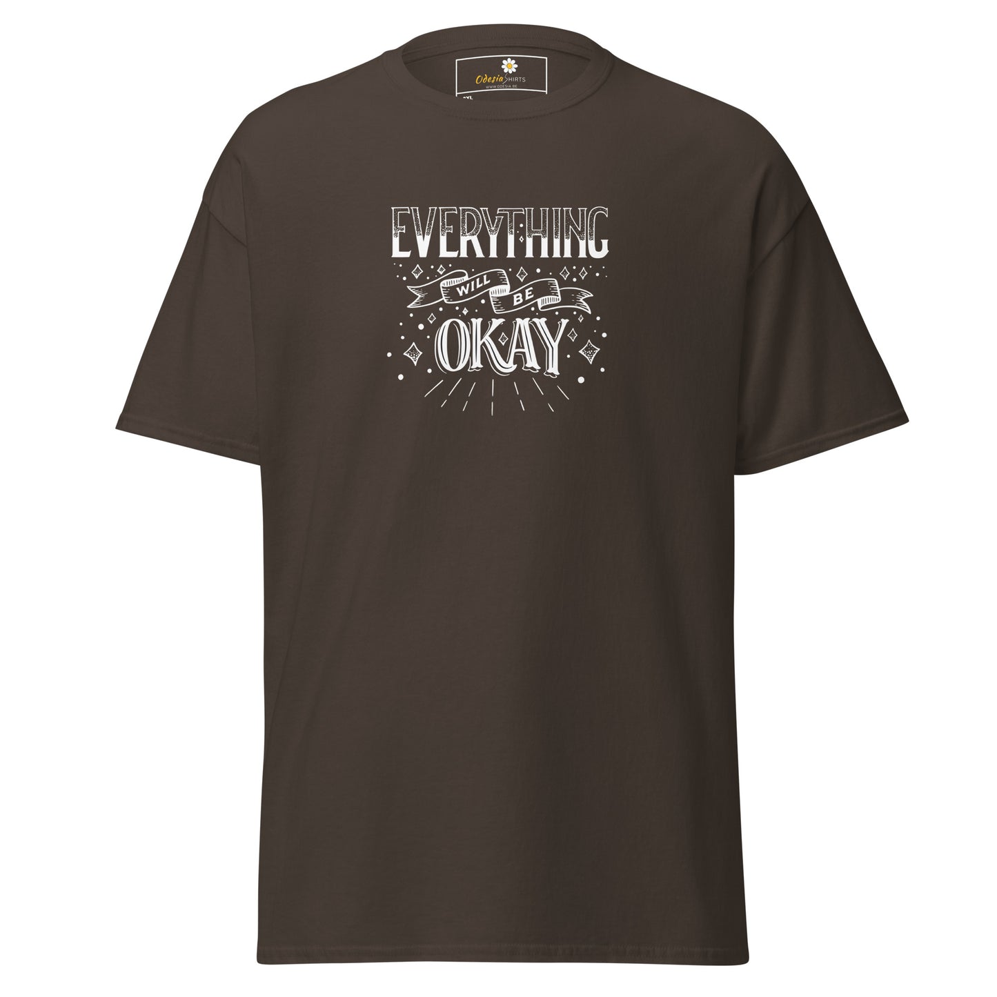 T-shirt classique pour homme - TEXT TOUT VA BIEN ÊTRE - GRAND