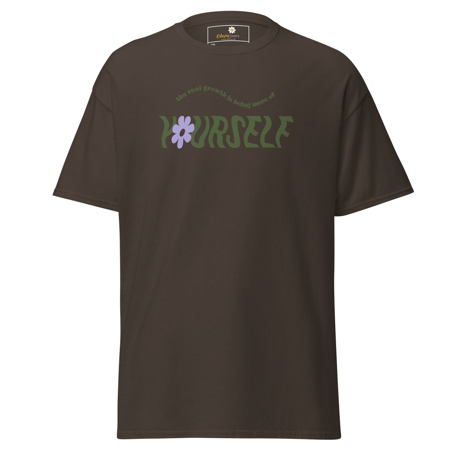 T-shirt classique pour homme - TEXTE ÊTRE PLUS SOI-MÊME - GRAND
