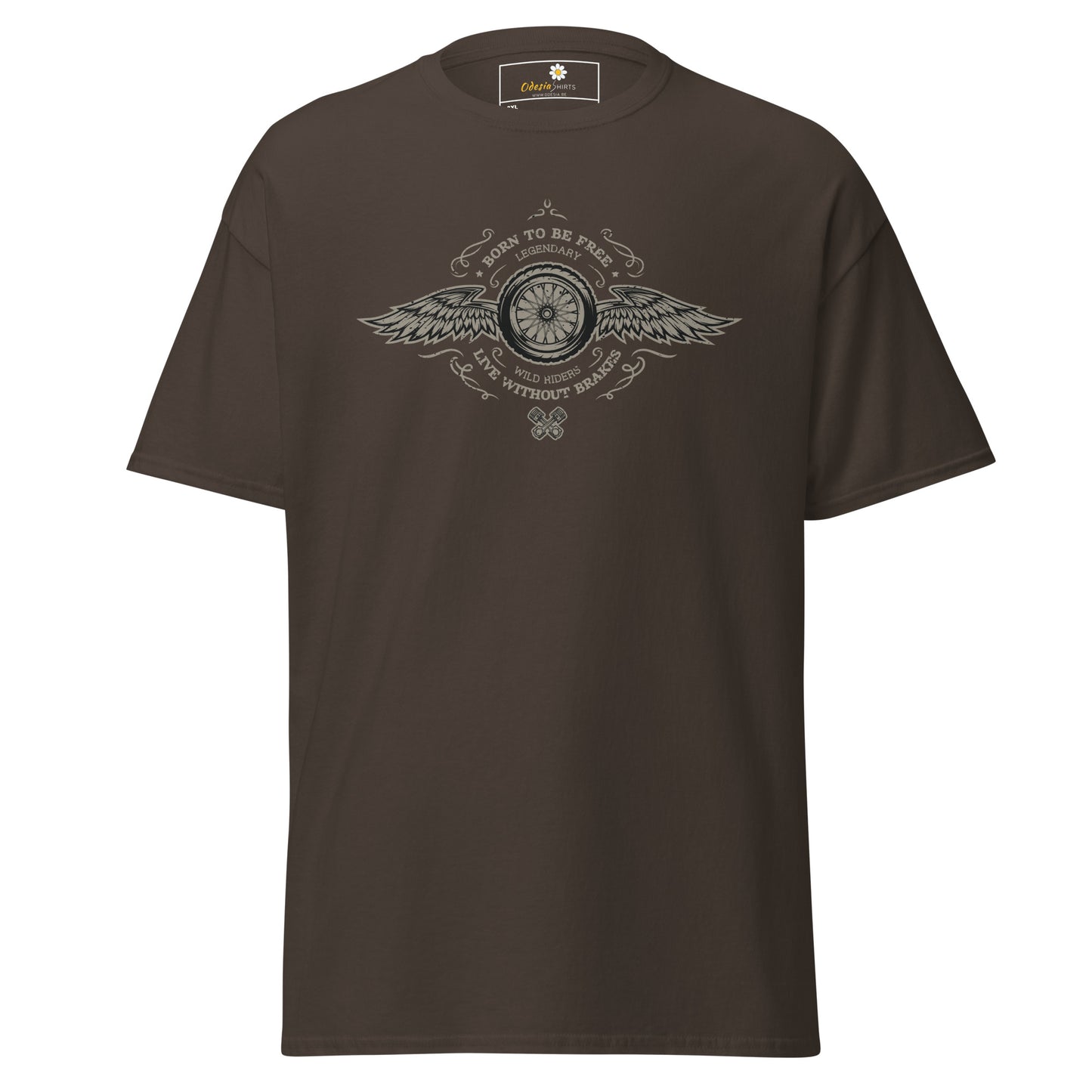 T-shirt classique homme - VINTAGE BORN TO BE FREE - GRAND