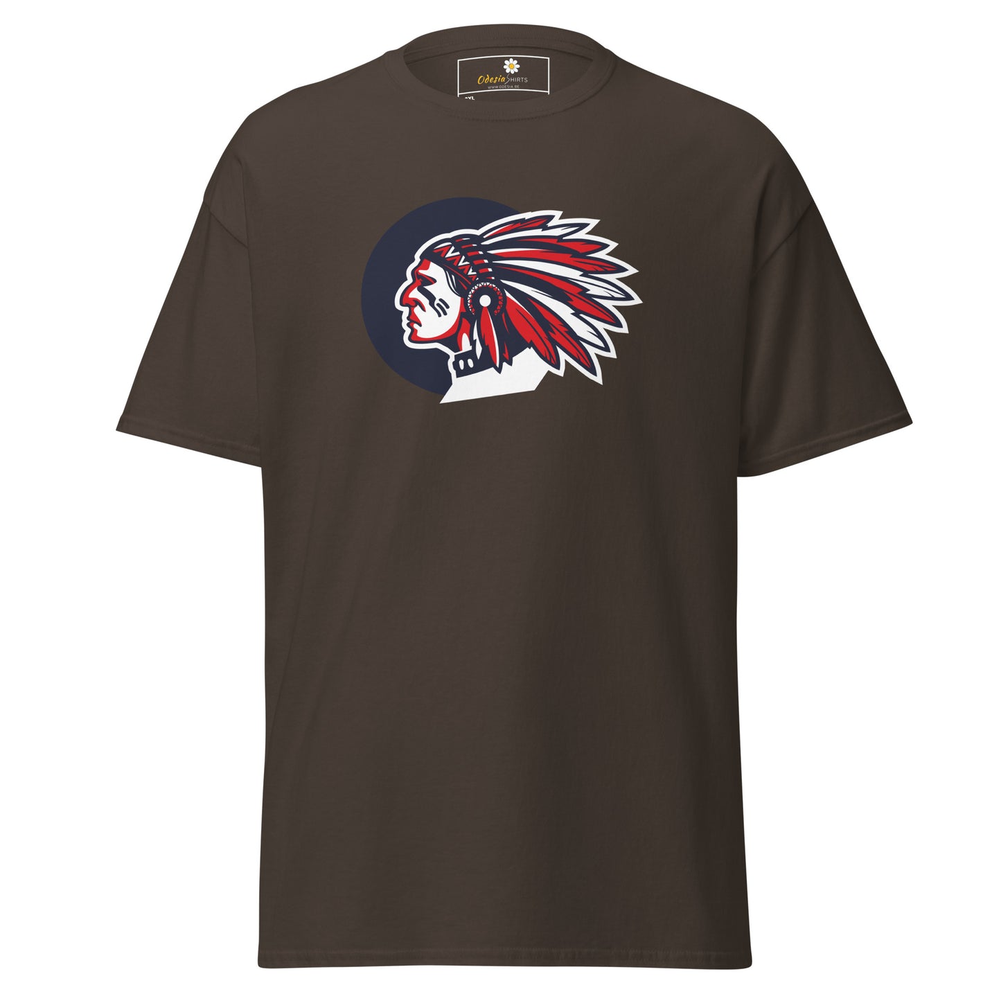 T-shirt classique homme - VINTAGE INDIAN HEAD - GRAND