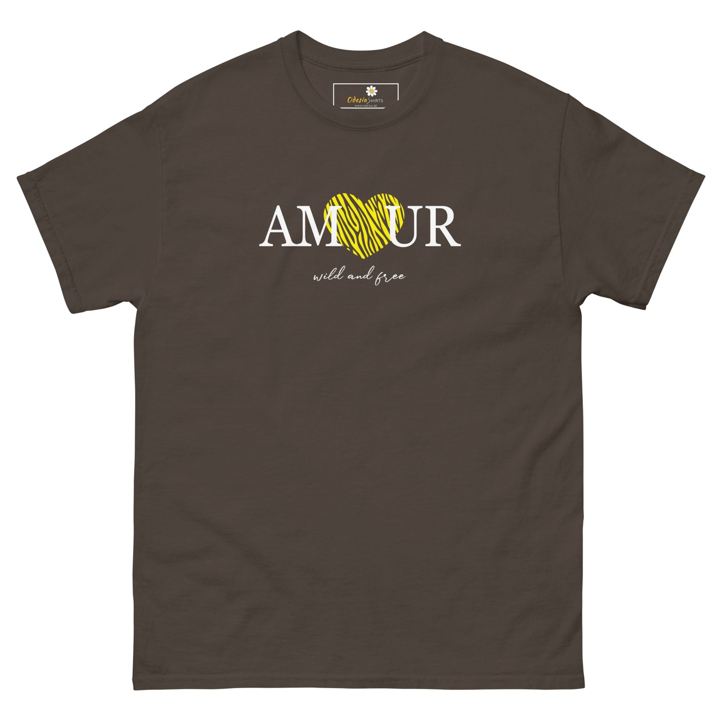 T-shirt classique homme - TEXT AMOUR WILD AND FREE - GRAND