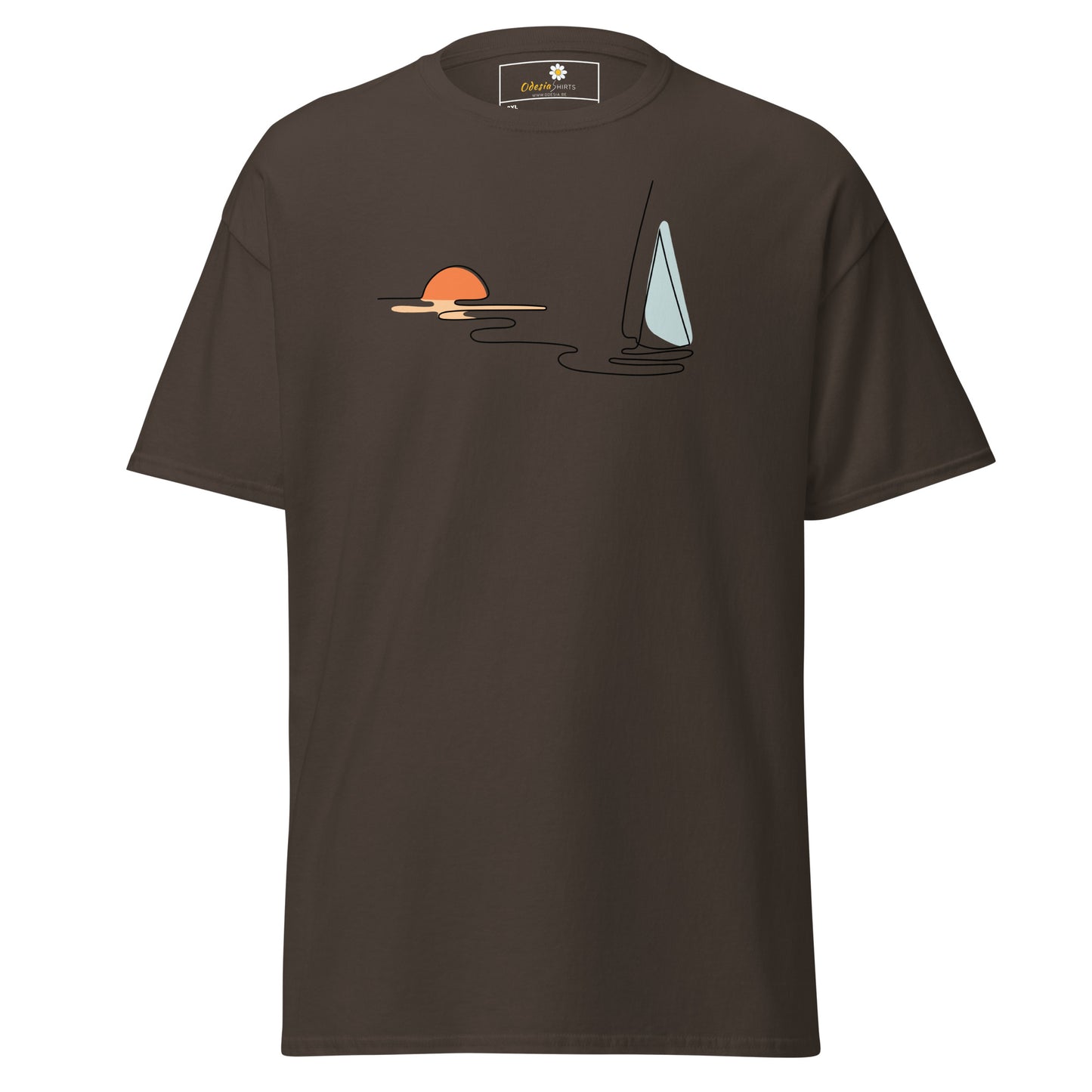 T-shirts classiques pour hommes - NATURE LINE SUNSE5T BOAT - BIG