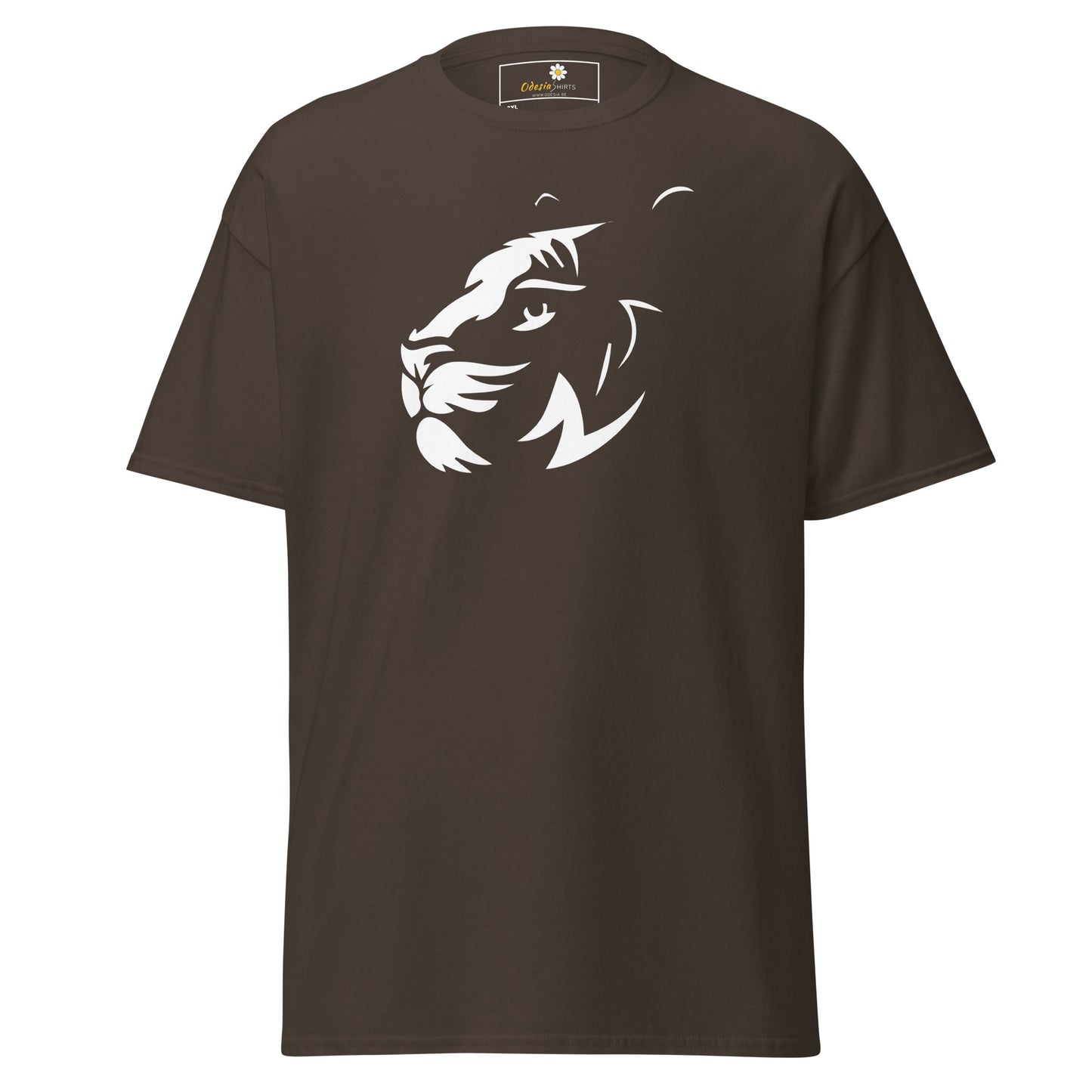 Klassiek T-shirt voor heren - WILDLIFE BIG CAT HEAD - GROOT