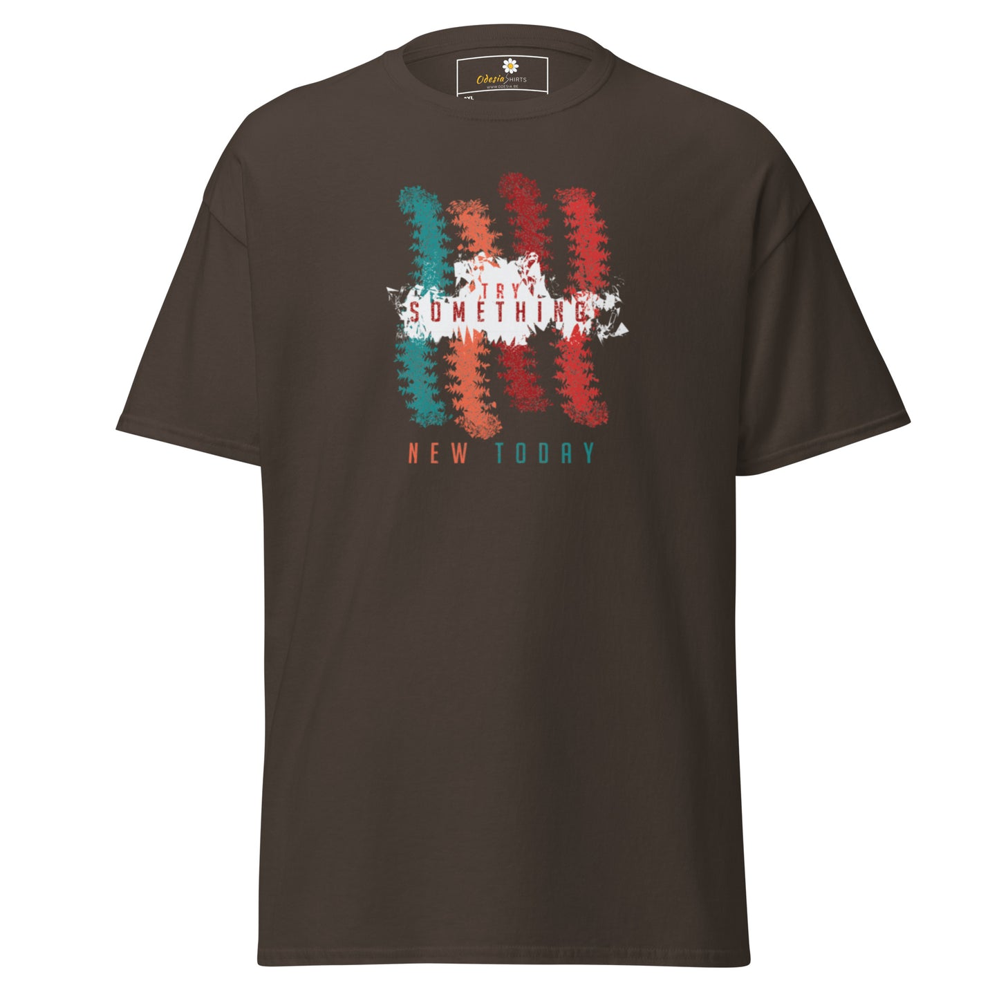 T-shirt classique unisexe - Lignes de couleurs abstraites - Grand