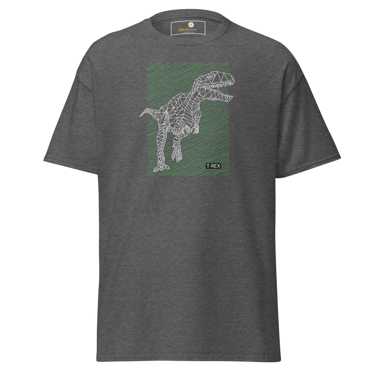Heren klassiek t-shirt - WILD LIFE TREX DINOSAURUS - REGULAR
