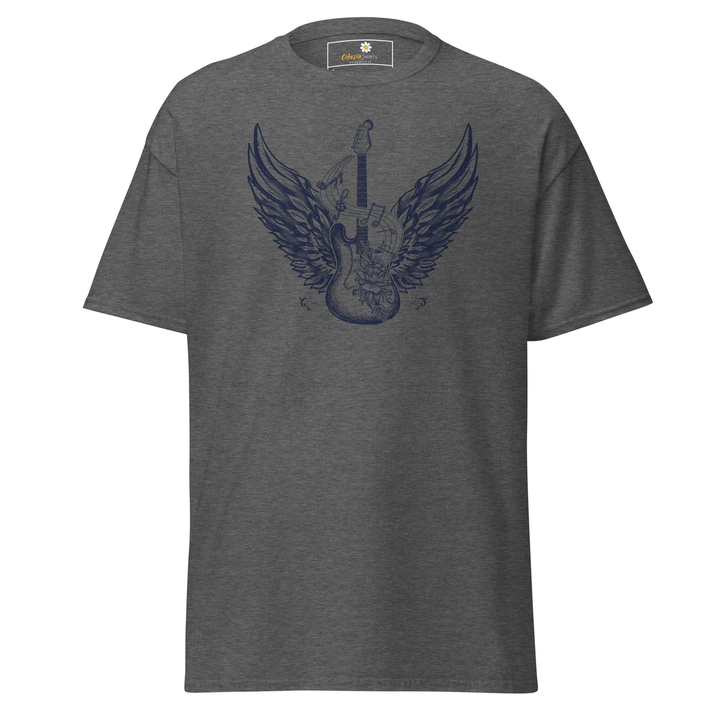 Unisex klassiek t-shirt - MUZIEK ROCK AND ROLL GITAAR - REGULAR