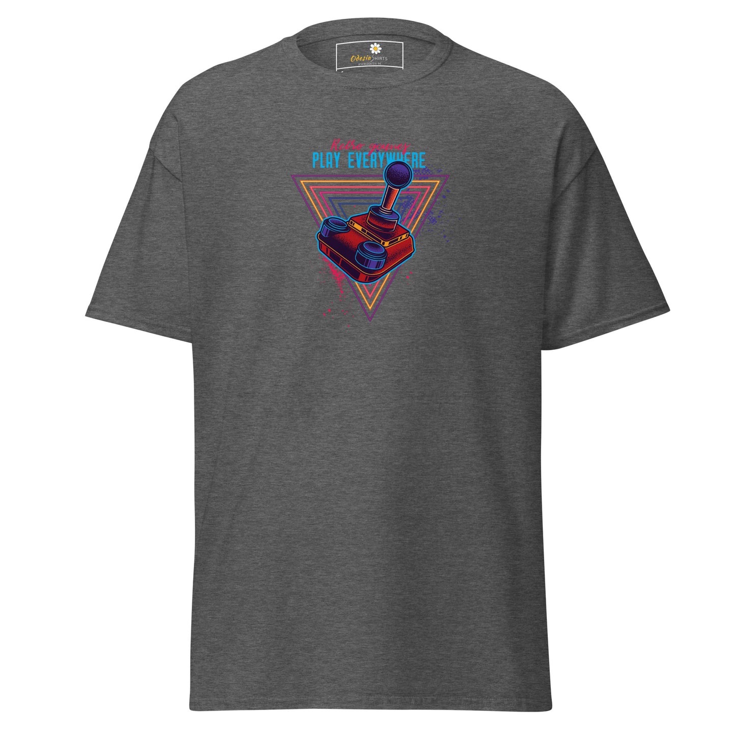 Unisex classic t-shirt - GAMERS PLAY EVERYWHERE JOYSTICK - REGULAR