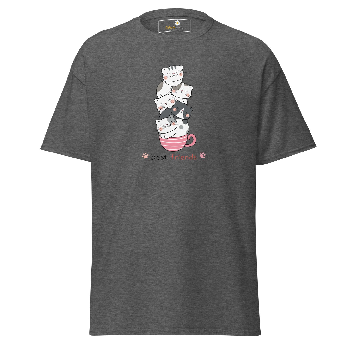 T-shirt classique unisexe - ANIMAUX CHATS DANS UNE TASSE - GRAND