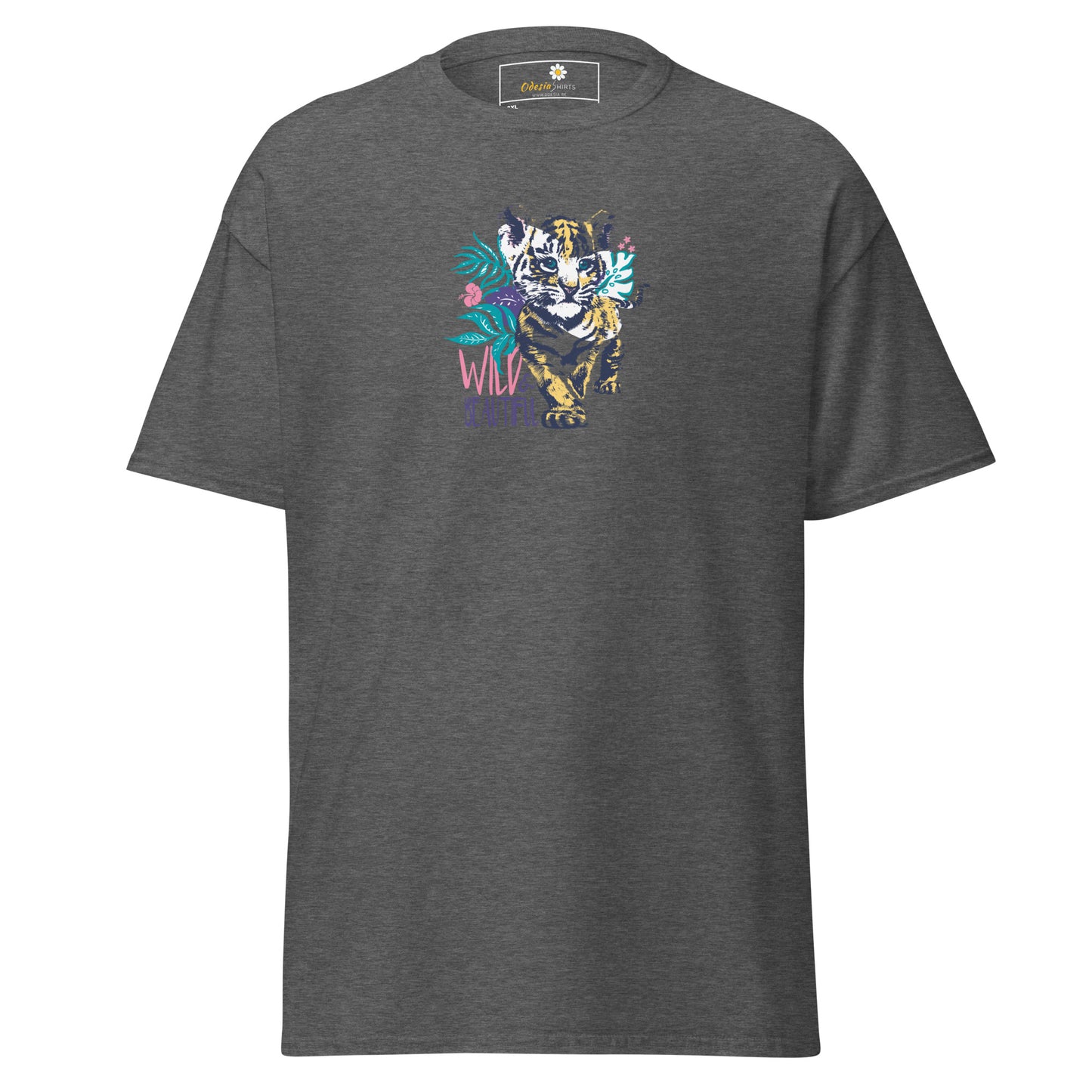 Heren klassiek t-shirt - WILDLIFE AND BEAUTIFUL - GROOT