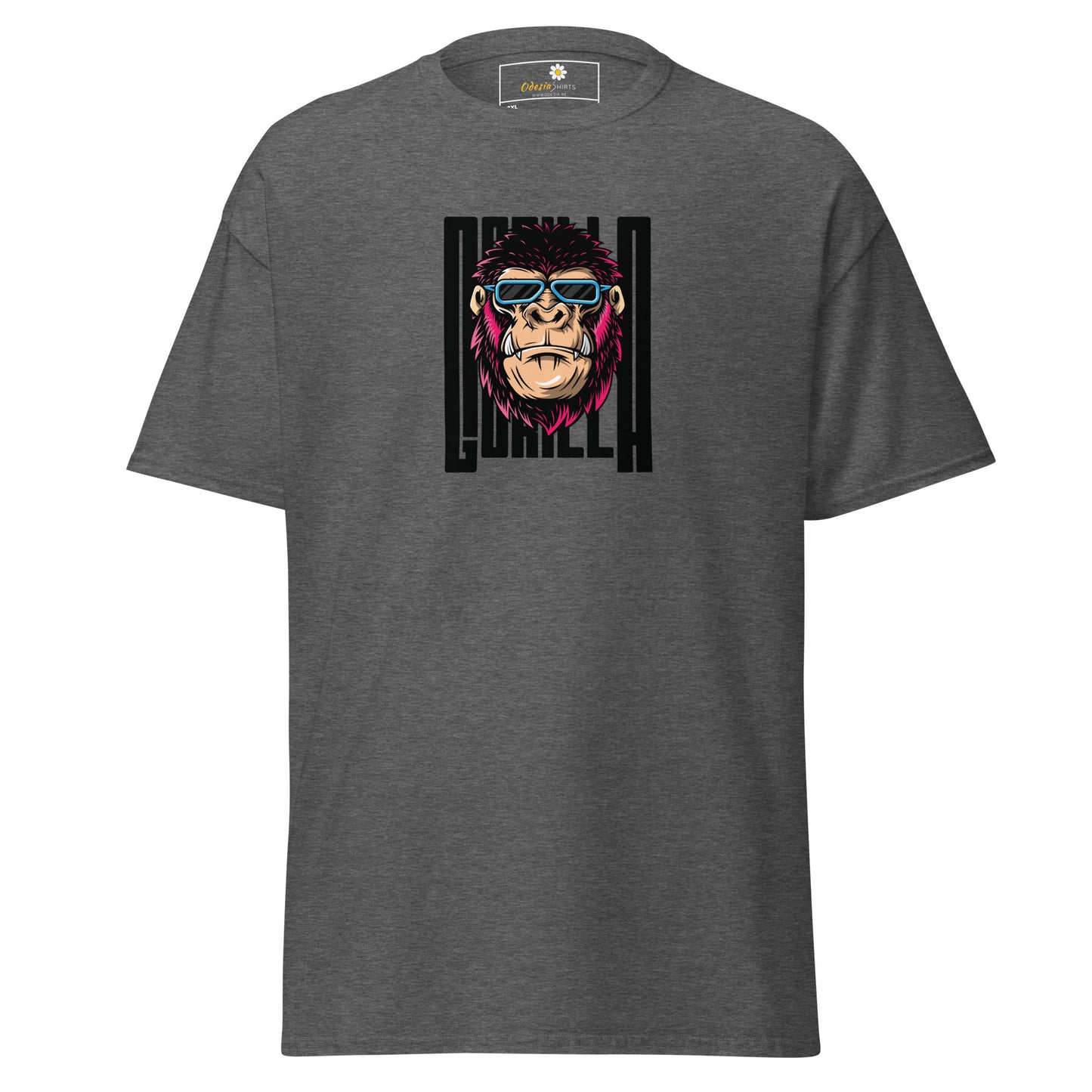 Klassiek heren t-shirt - WILDLIFE GORILLA FUN - GROOT