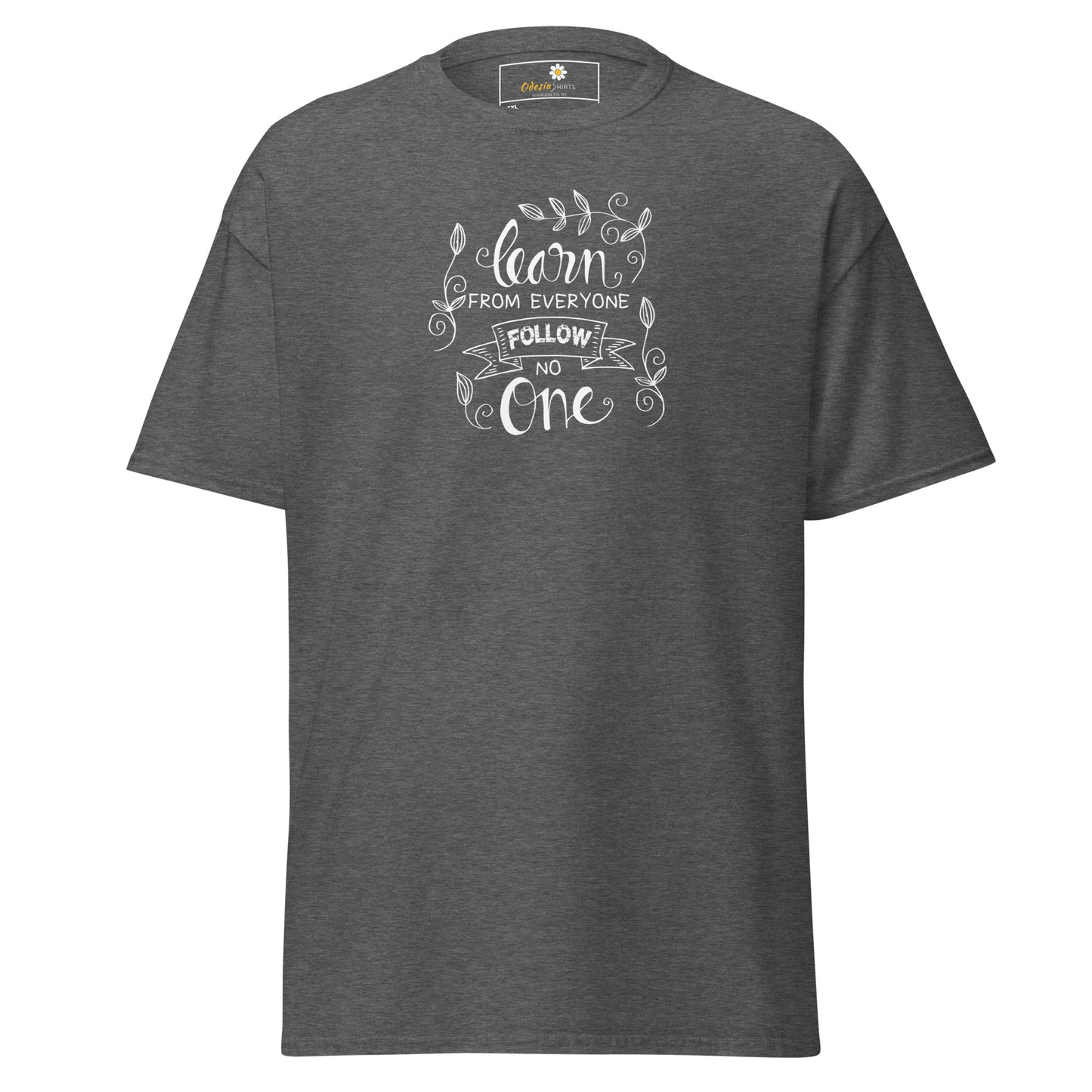 T-shirt classique pour homme - TEXTE APPRENEZ DE TOUS - GRAND