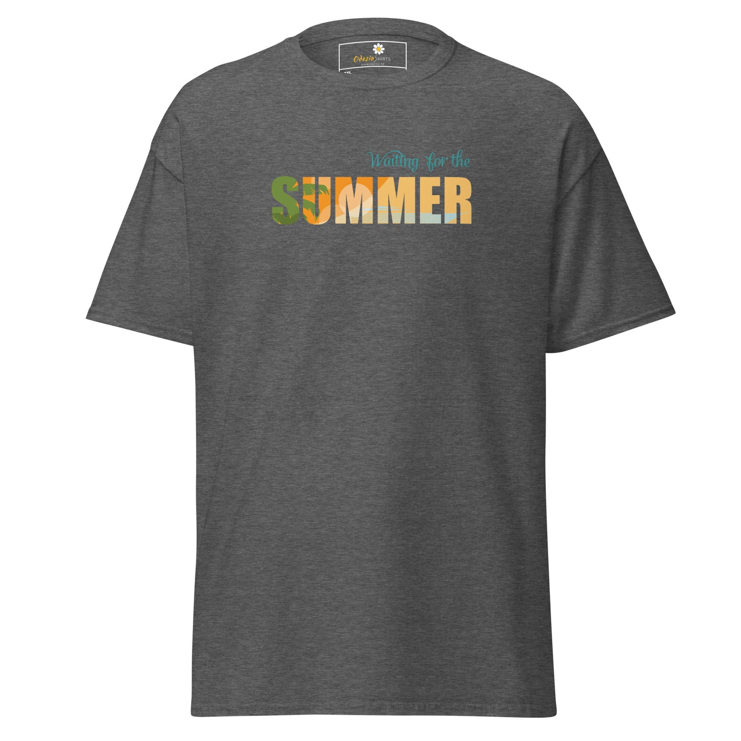 T-shirt classique pour homme - L'ÉTÉ ATTEND - GRAND