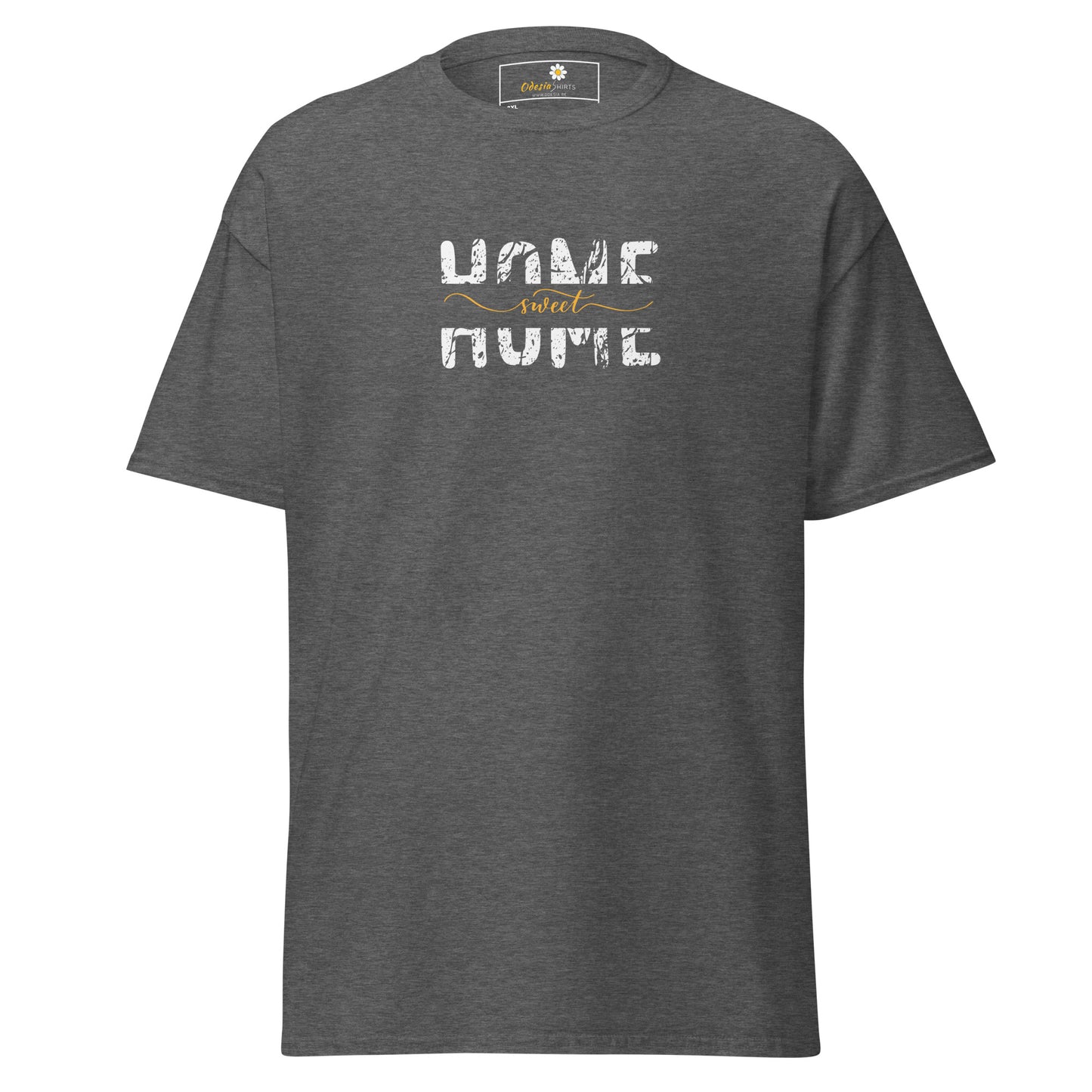 T-shirt classique pour homme - TEXT HOME SWEET HOME - BIG