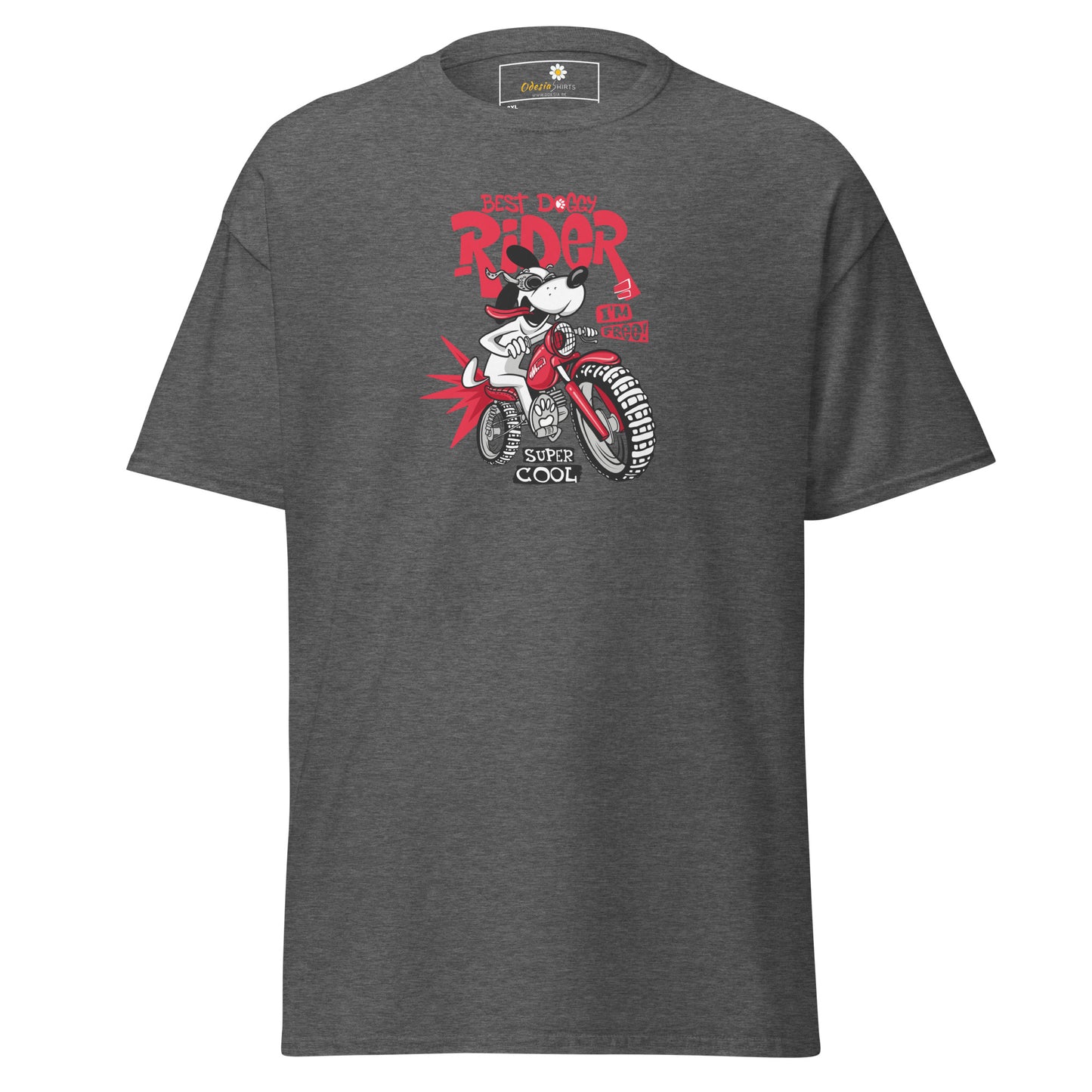 T-shirt classique pour homme - VINTAGE DOGGY RIDE - GRAND