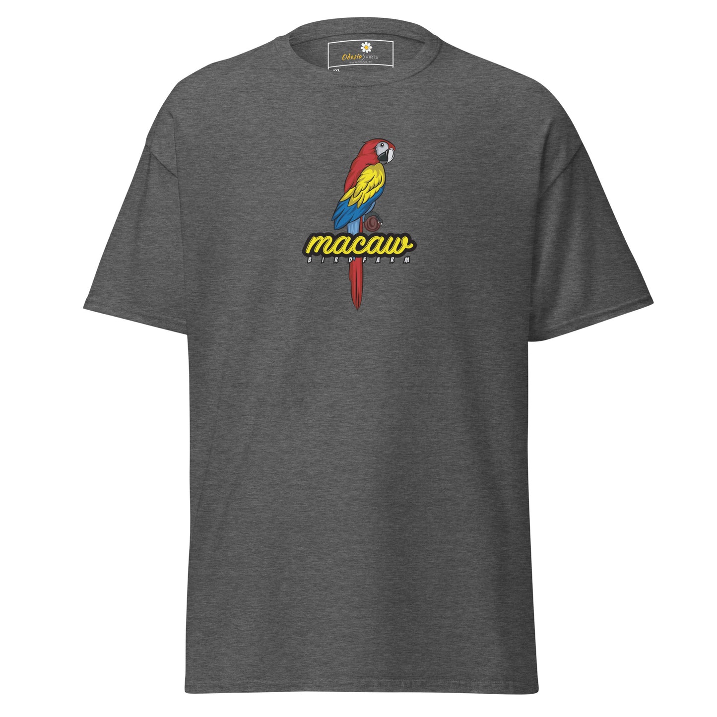 Heren klassiek t-shirt - WILDLIFE MACAW - GROOT