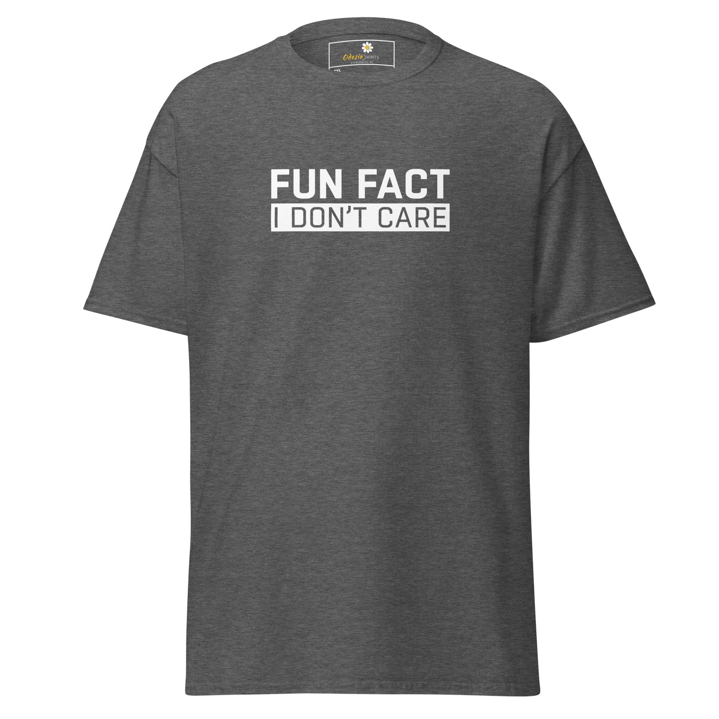 Heren klassiek t-shirt - TEKST PLEZIER HET KAN MIJ NIET SCHELEN - GROOT