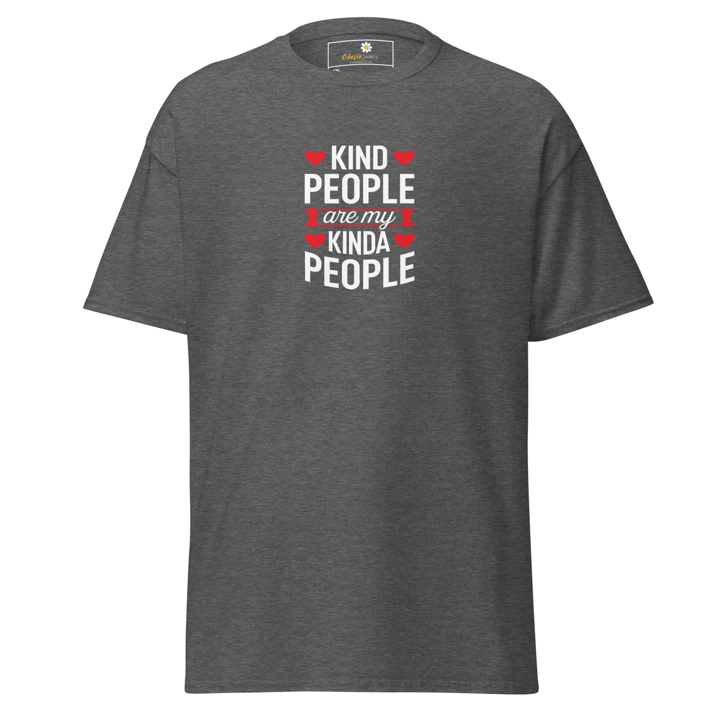 Heren klassiek t-shirt - TEKST AARDIGE MENSEN MIJN - GROOT