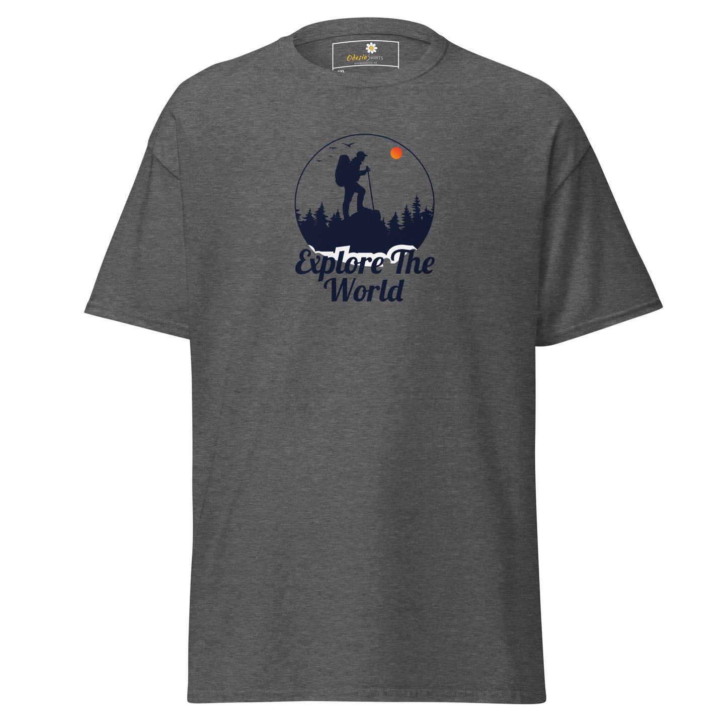 Unisex classic t-shirt - ADVENTURE EXPLORE THE WORLD - BIG