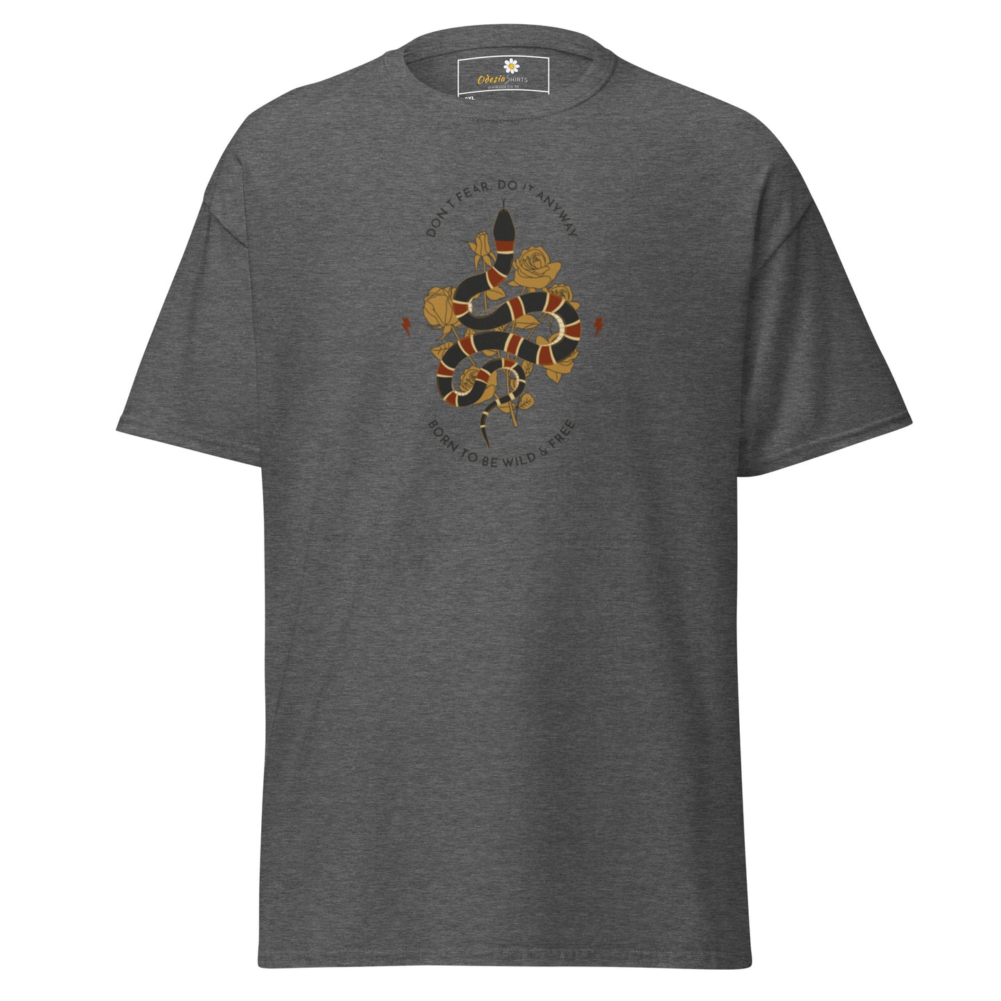Klassiek heren t-shirt - WILDLIFE SNAKE TO BE WILD - GROOT