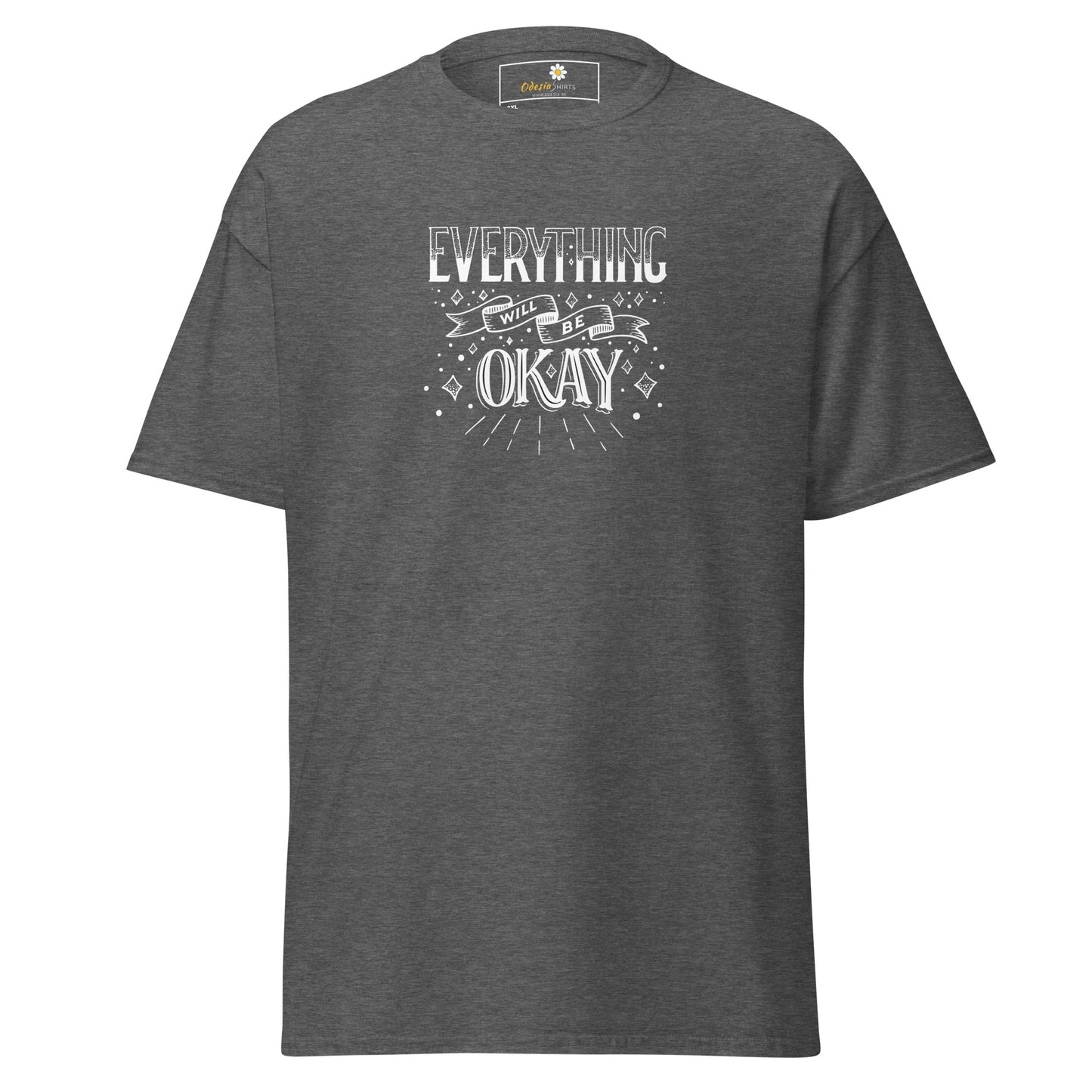 T-shirt classique pour homme - TEXT TOUT VA BIEN ÊTRE - GRAND