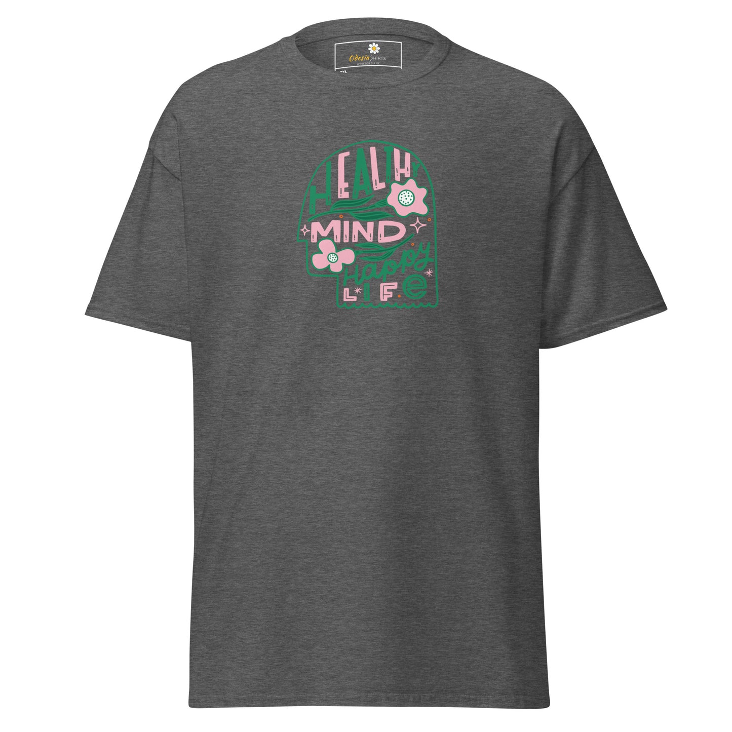 Heren klassiek t-shirt - TEKST GEZONDE GEEST LEVEN - GROOT