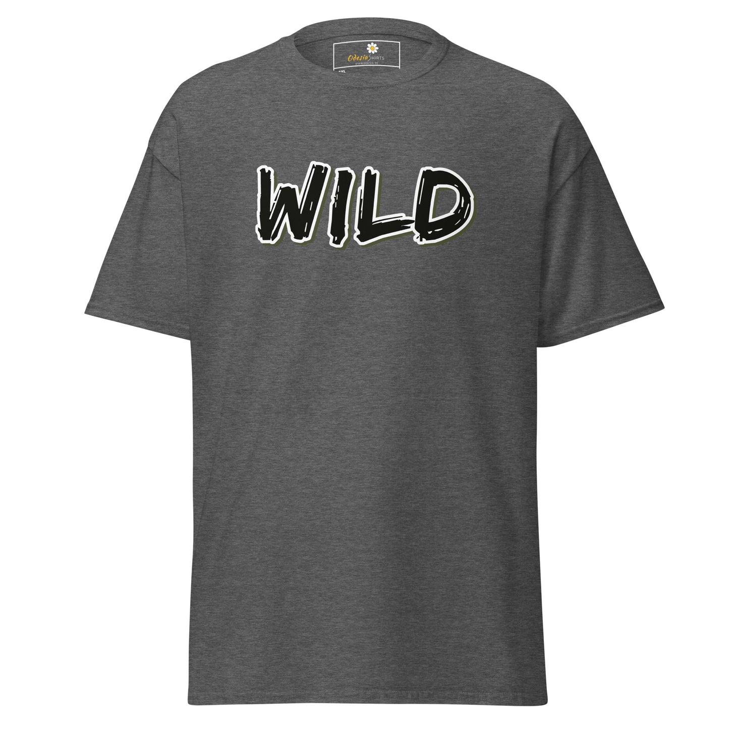 T-shirt classique pour homme - TEXT WILD - BIG