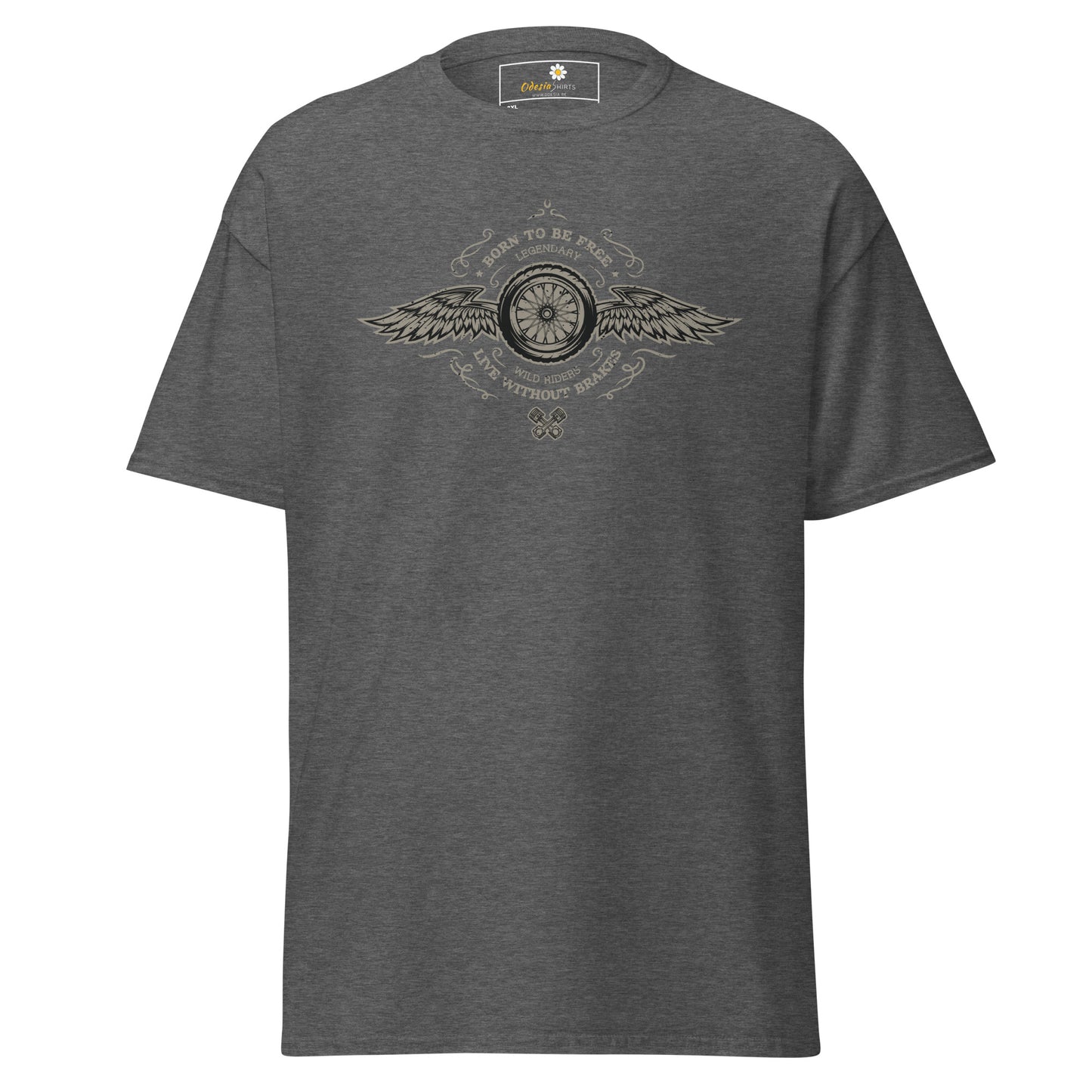 T-shirt classique homme - VINTAGE BORN TO BE FREE - GRAND
