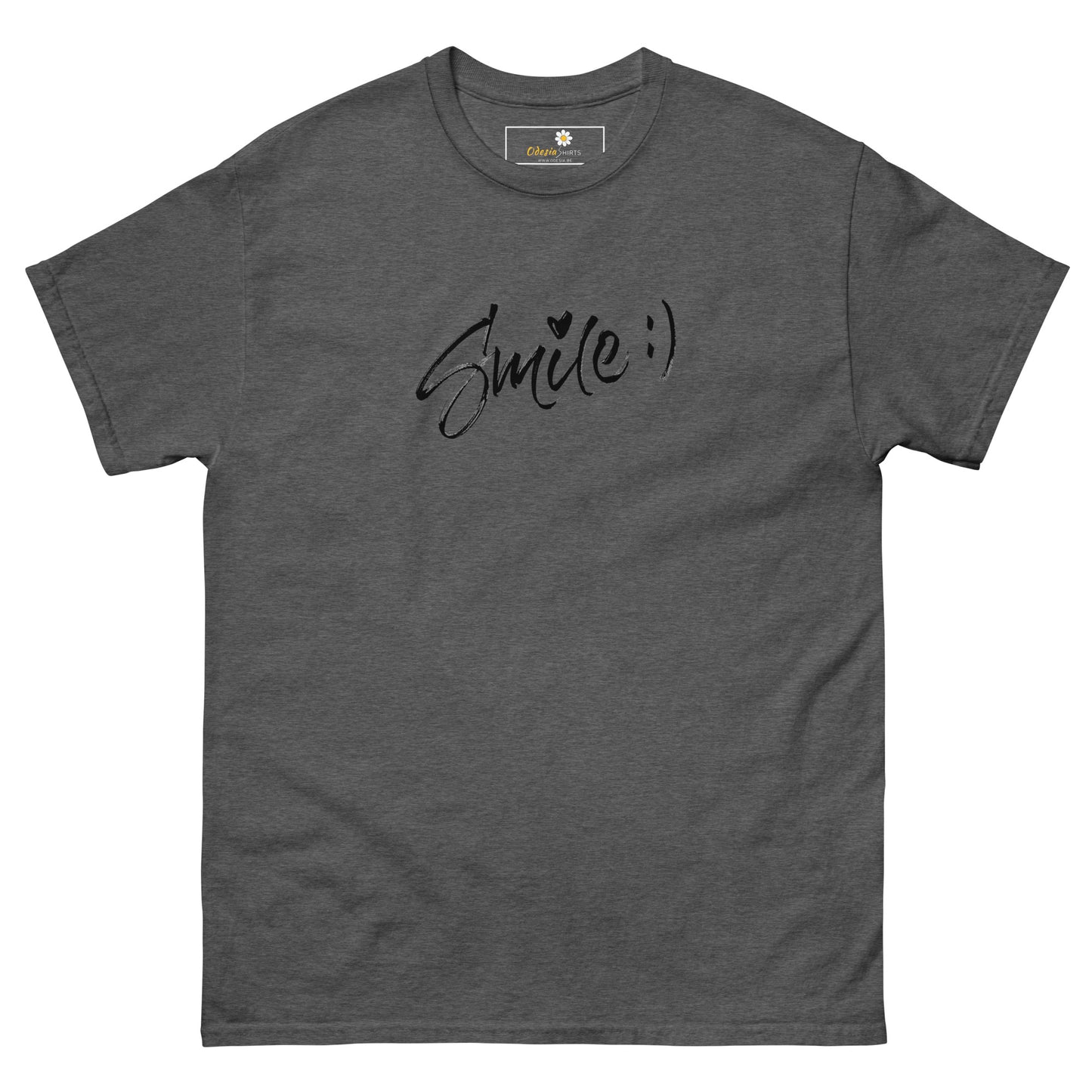 T-shirt classique pour homme - TEXT SMILE - BIG