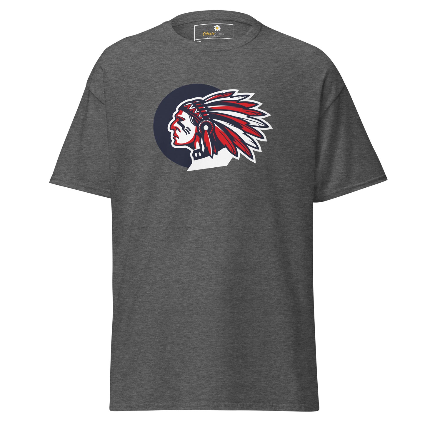 T-shirt classique homme - VINTAGE INDIAN HEAD - GRAND