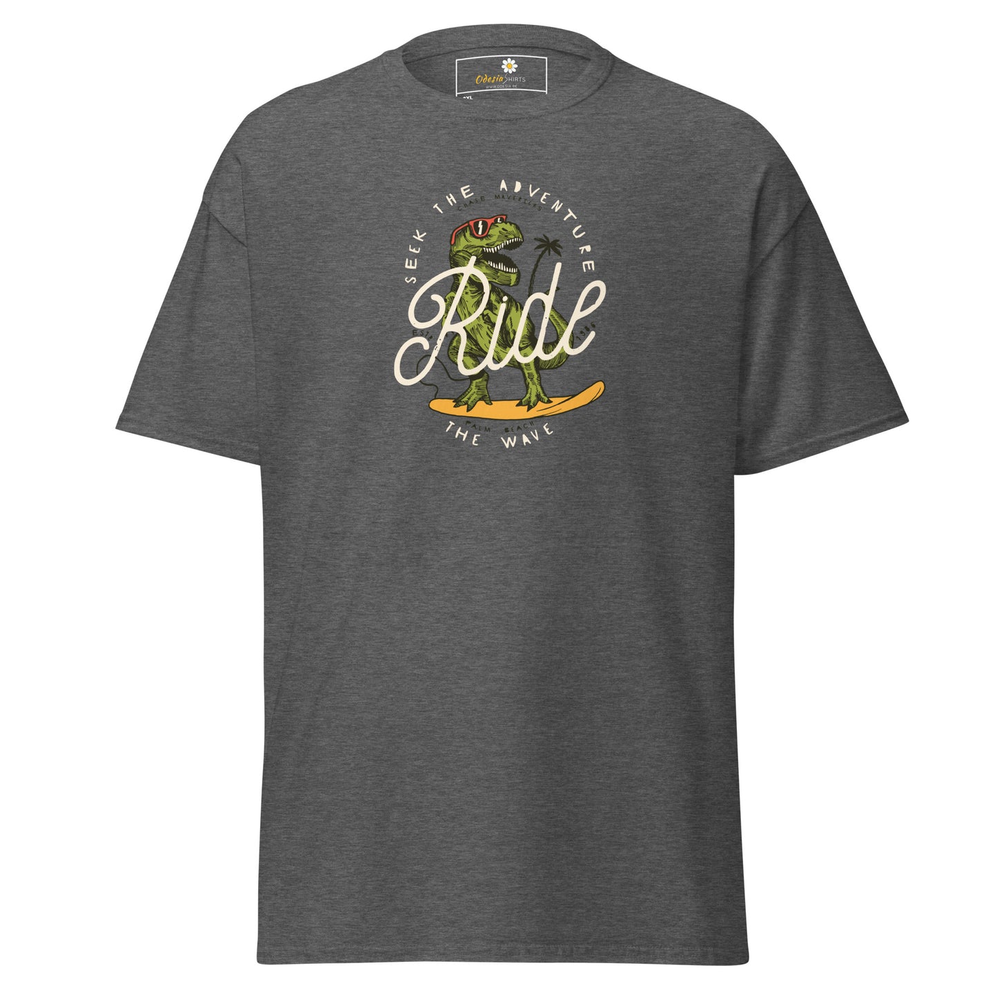T-shirt classique pour homme - WILDLIFE DINOSAURUS RIDE WAVES - GRAND