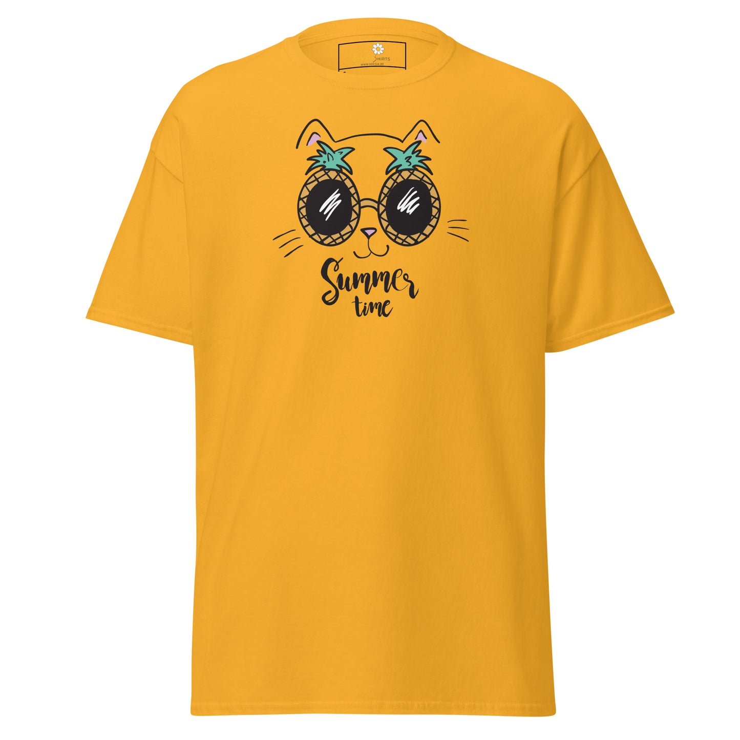 T-shirt classique unisexe - ANIMAUX ANANAS CHAT - RÉGULIER