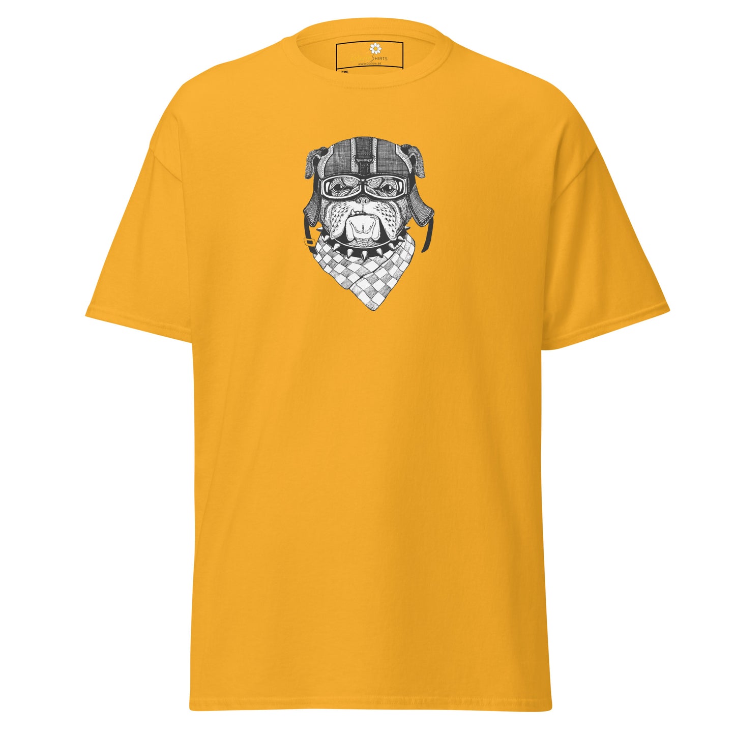Unisex classic t-shirt - ANIMALS DOG HEAD BANDANA - BIG